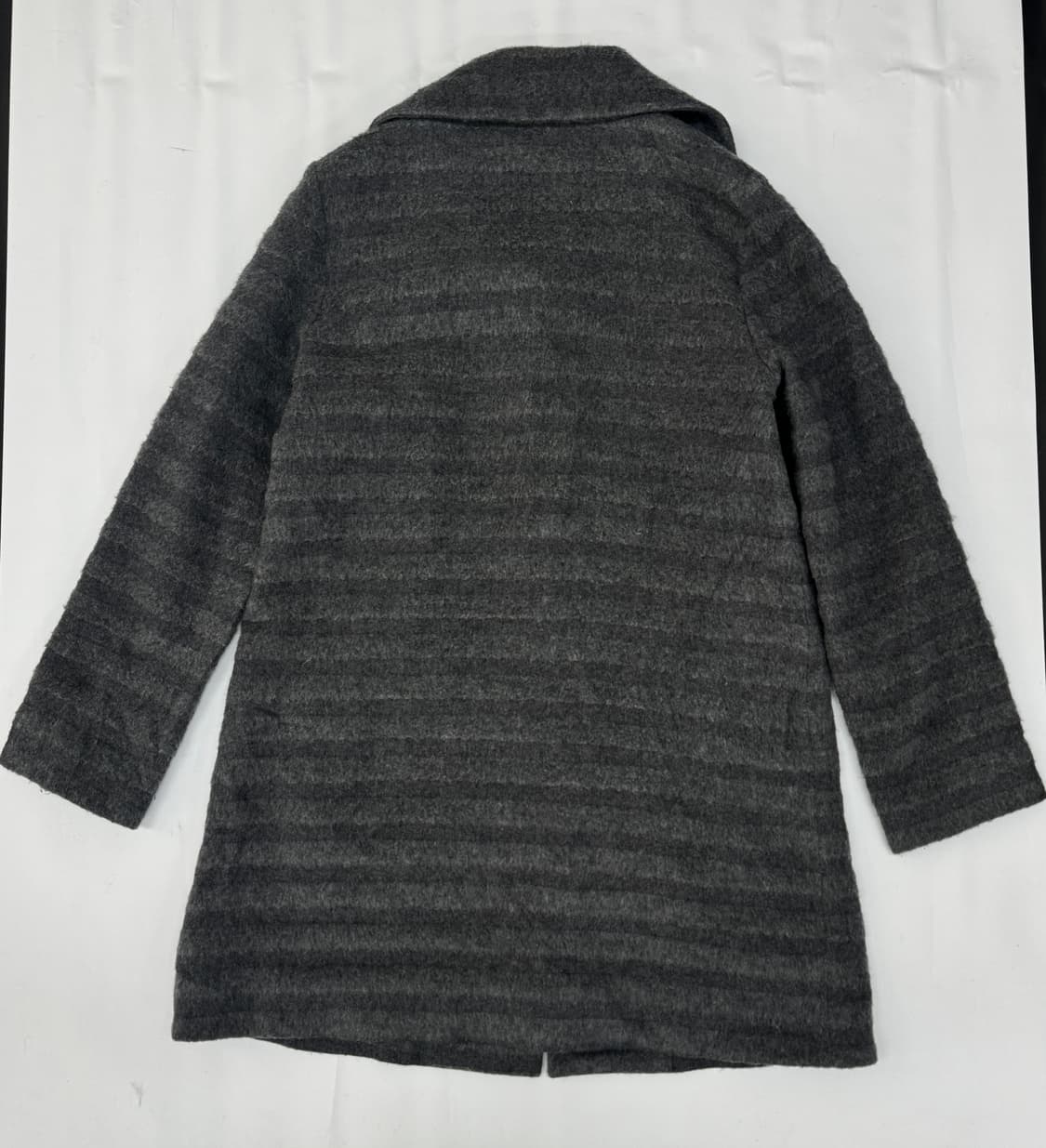 🩶그런지 그레이 단가라 미디 코트🩶 히피 모리걸 카라 러블리 상품이미지3