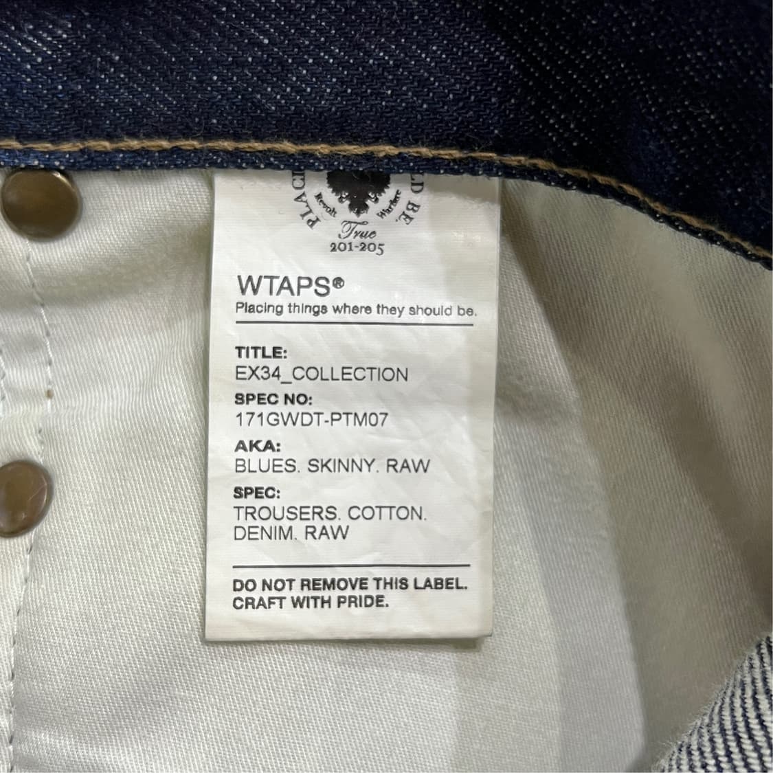 [31] WTAPS 더블탭스 인디고블루 데님 청바지 15613 상품이미지7