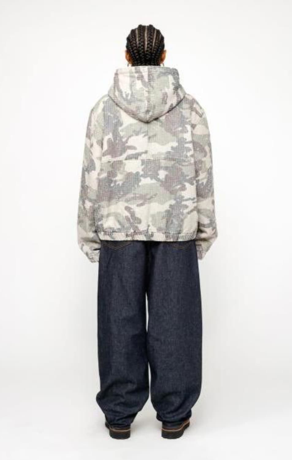 스투시 워크 자켓 카모 캔버스 니들펀치 울랜드 카모 자켓 (새제품) 상품이미지5