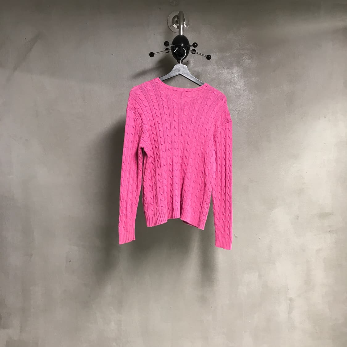 폴로 랄프로렌 케이블 니트 핑크 L 상품이미지7