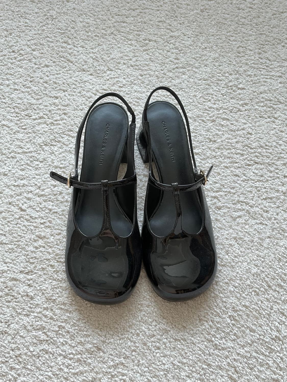 찰스앤키스 티-바 슬링백 메리 제인 펌프스(블랙) 상품이미지2