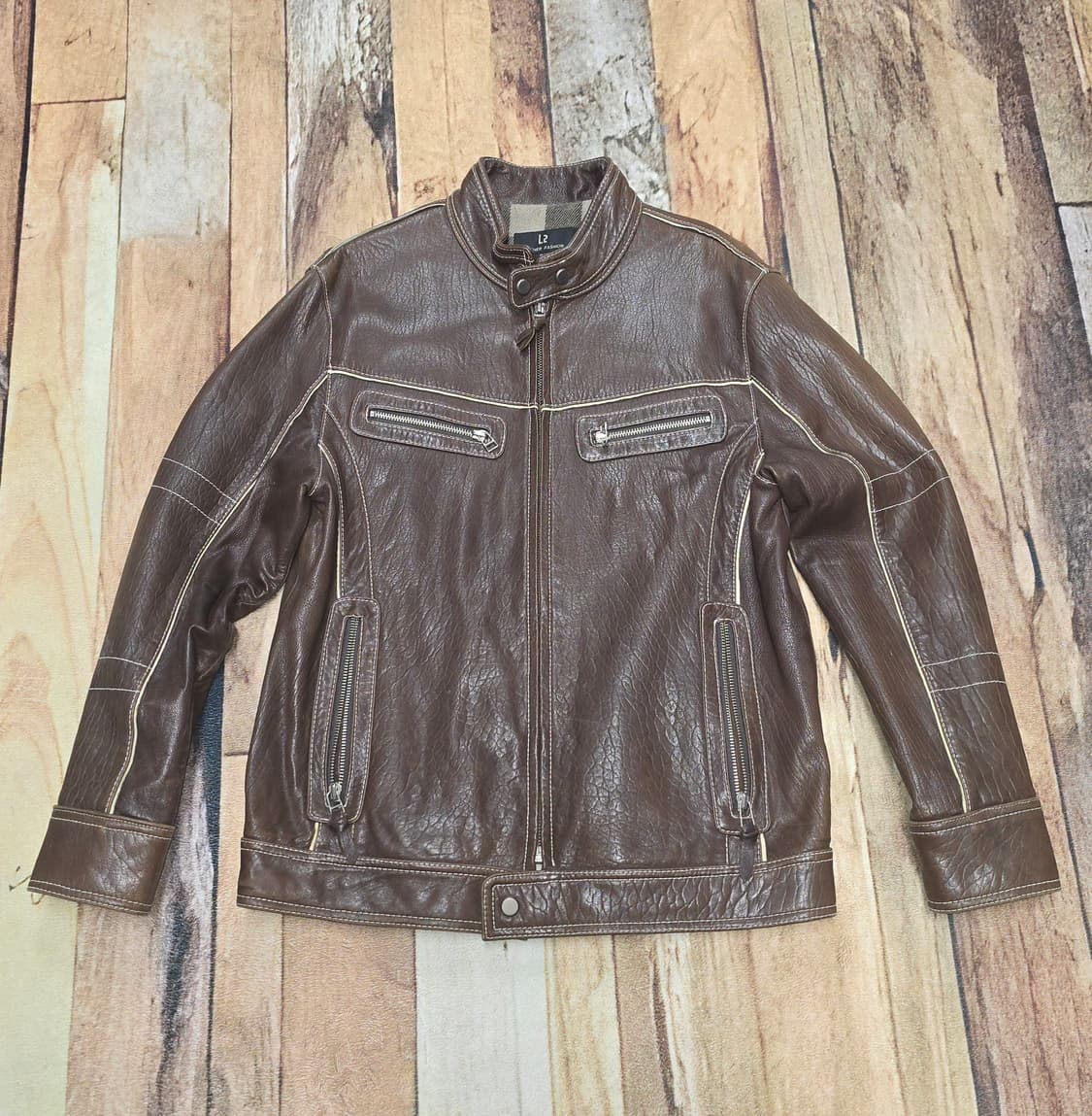 Vintage 스탠카라 고트스킨 바이커자켓 라이더자켓 상품이미지1