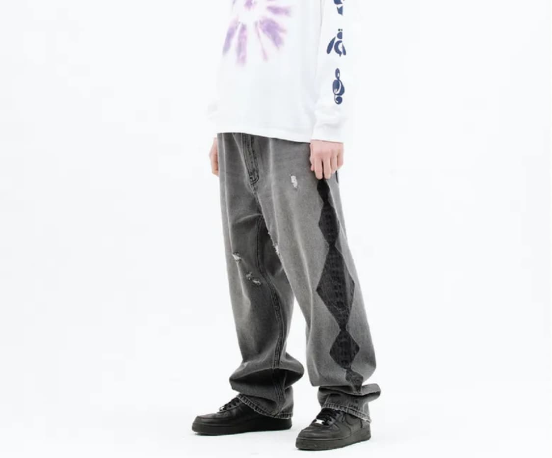 Rhombus Washed 5 Pockets Denim Pants 상품이미지3