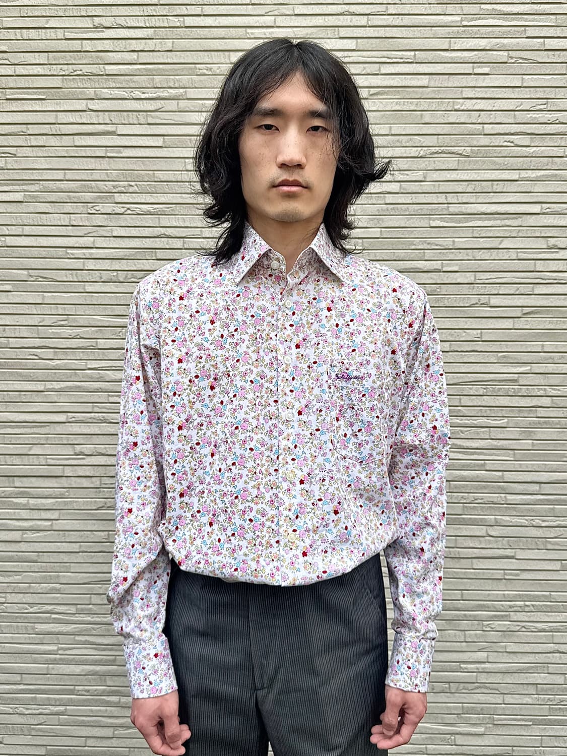 폴 스미스 플라워 패턴 셔츠 (white) 상품이미지1