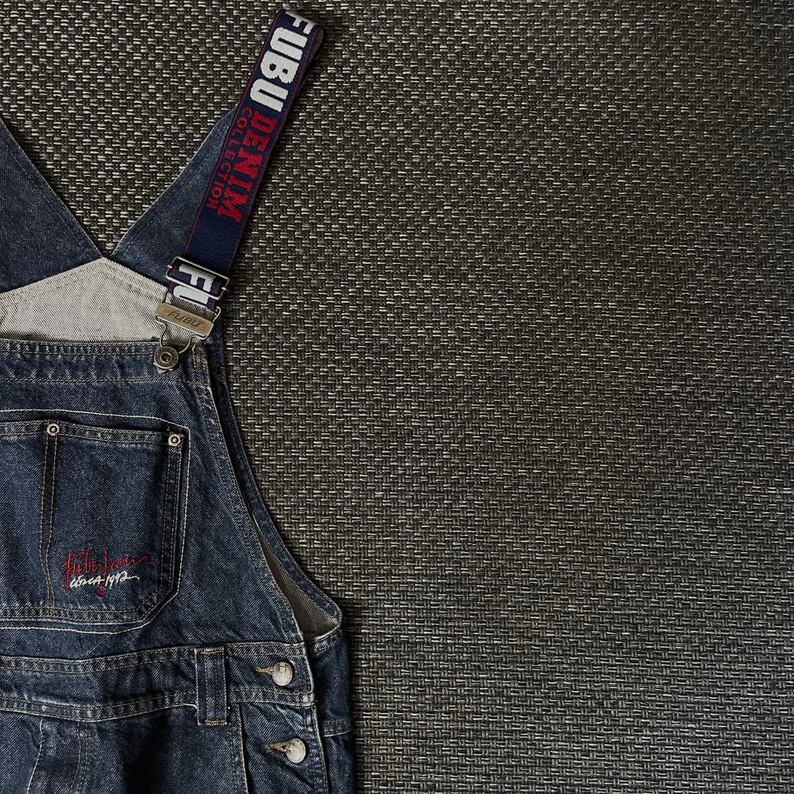 (36) 후부 중청 데님 멜빵 팬츠 상품이미지3