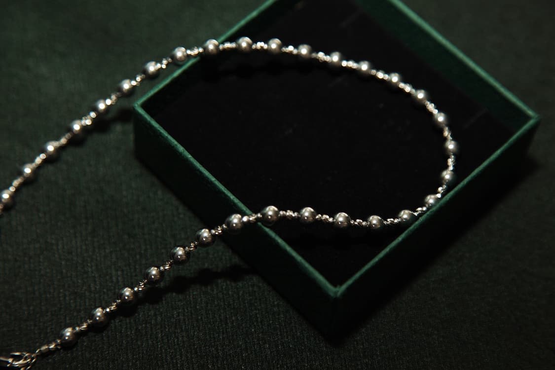 CASIOPEIA Ball Chain Necklace 인식표 원석목걸이 상품이미지5