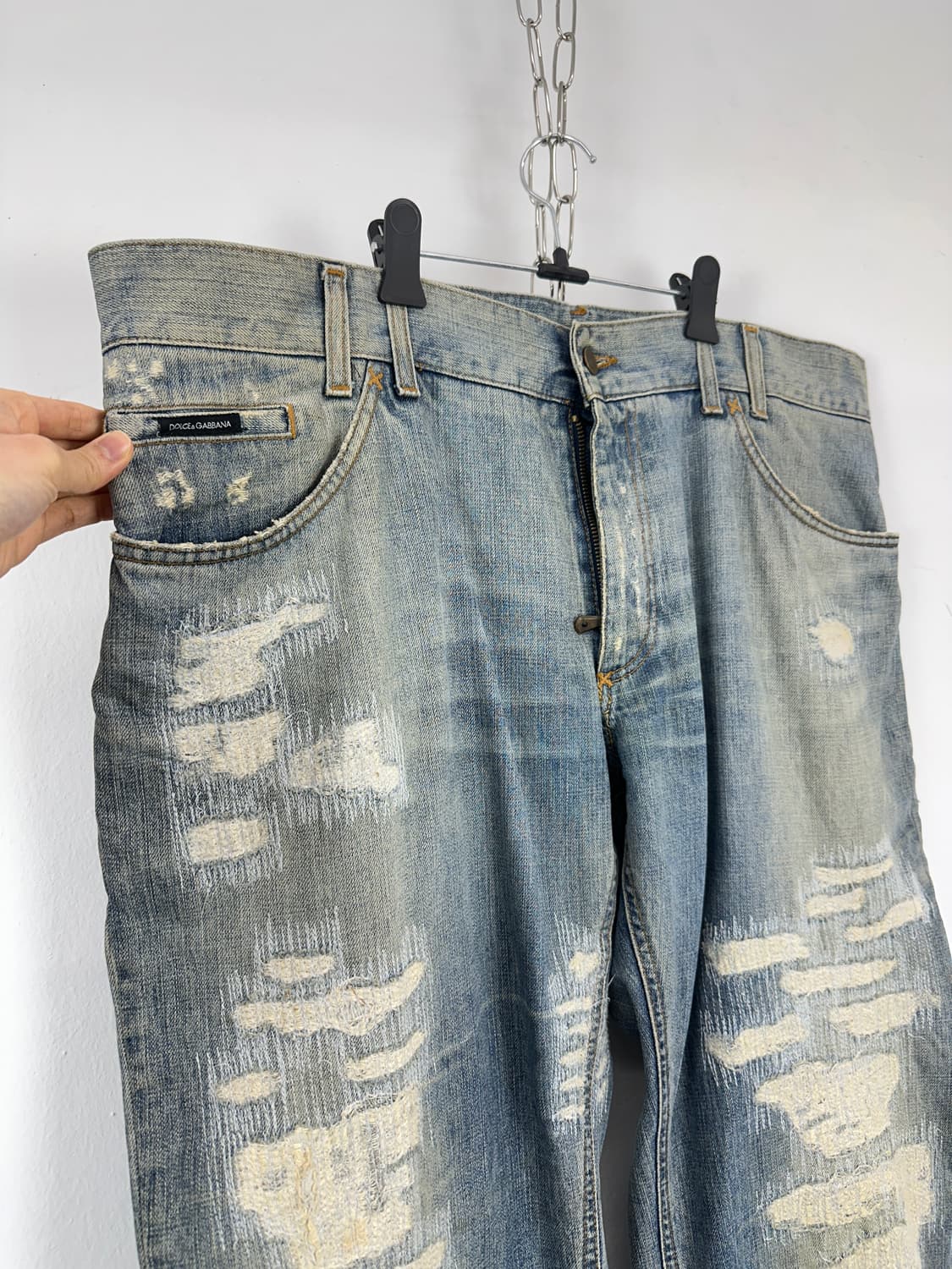 Dolce & Gabbana Distressed Straight Deni 상품이미지9