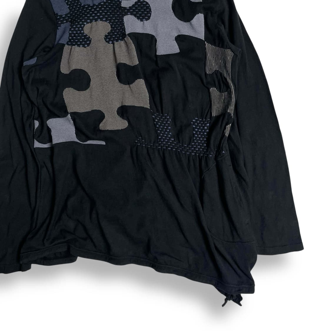 i+mu 퍼즐 패턴 홀 터틀넥 롱슬리브 상품이미지4