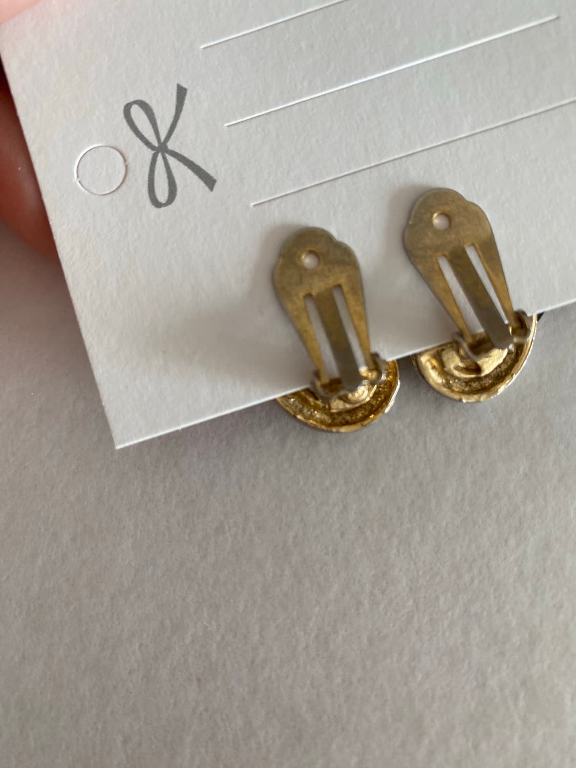 빈티지 투톤 체인 클립 귀걸이 상품이미지5