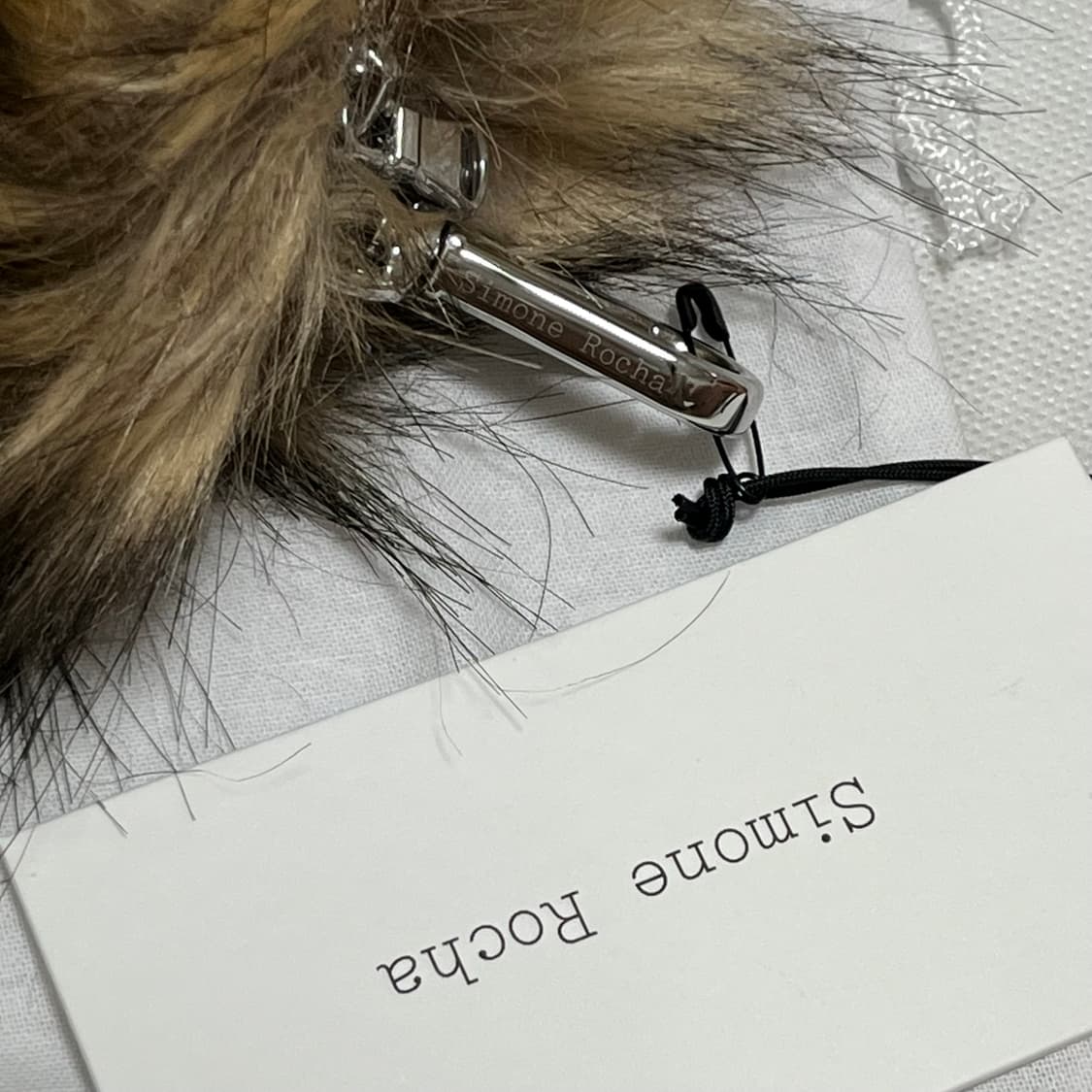 시몬로샤 25fw 폭스 퍼 동전지갑 키링/브라운 상품이미지4