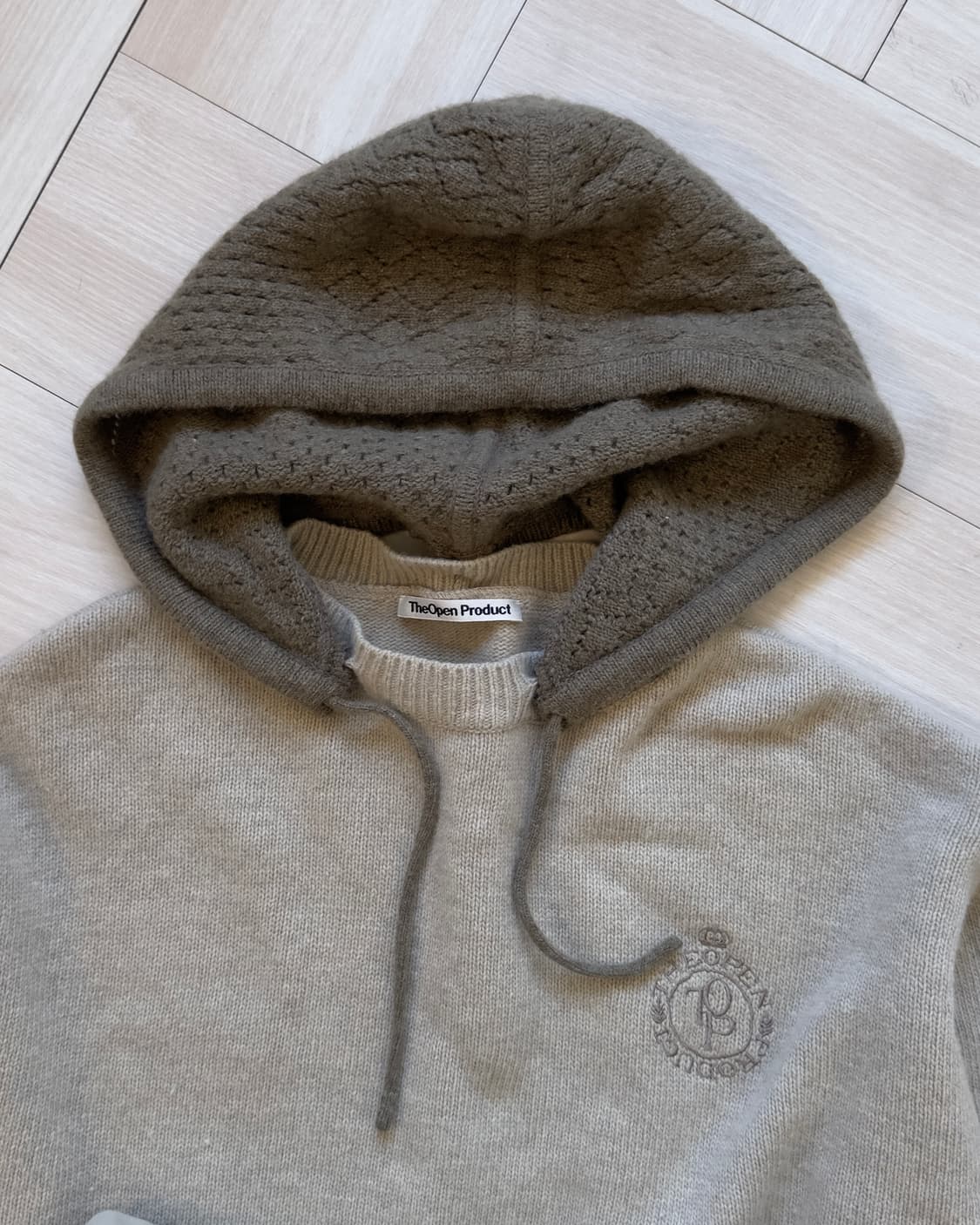 [TheOpen Product] Wool Knit Hoodie 상품이미지5