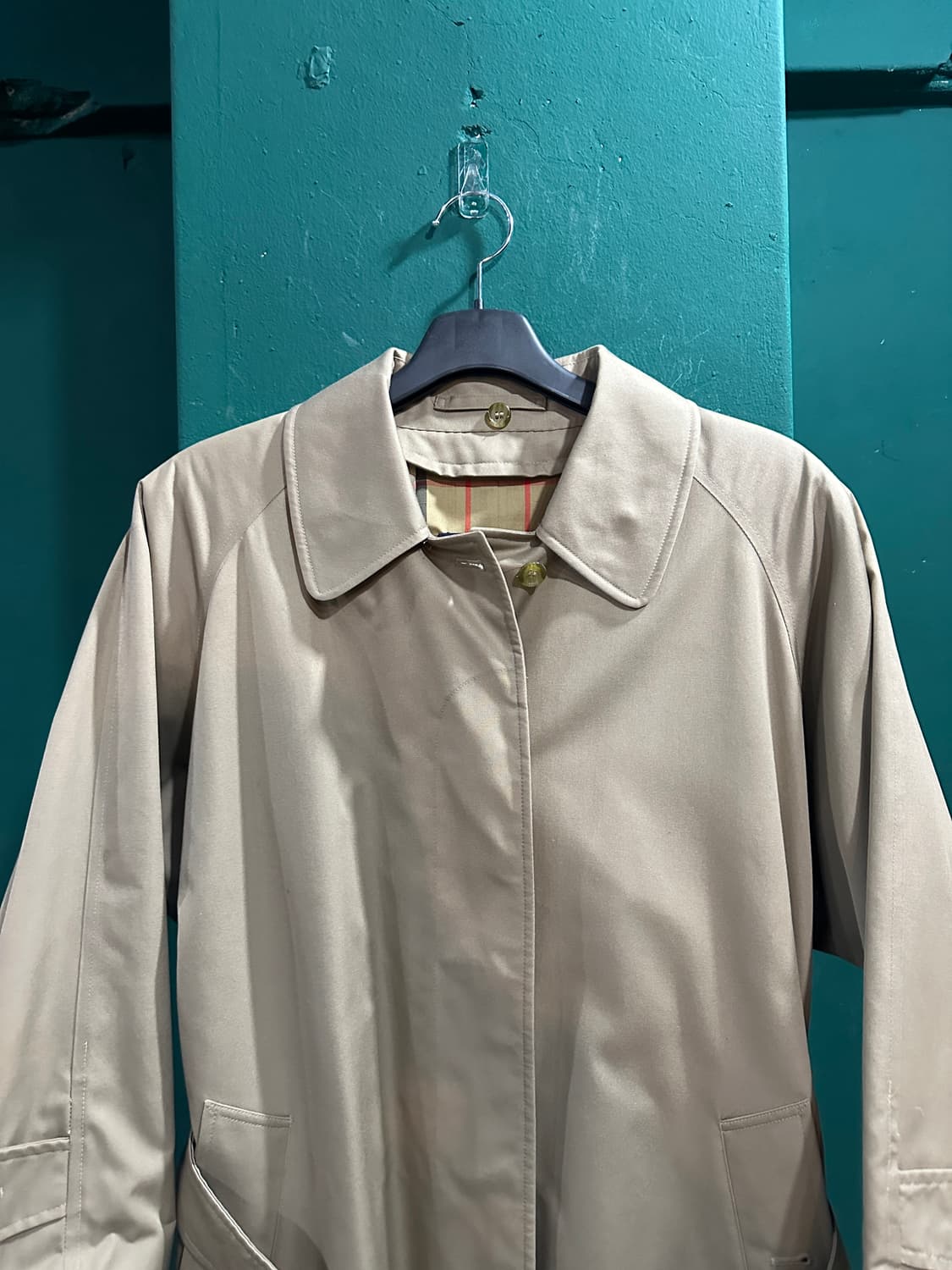 버버리 노바체크 트렌치코트 베이지 상품이미지2