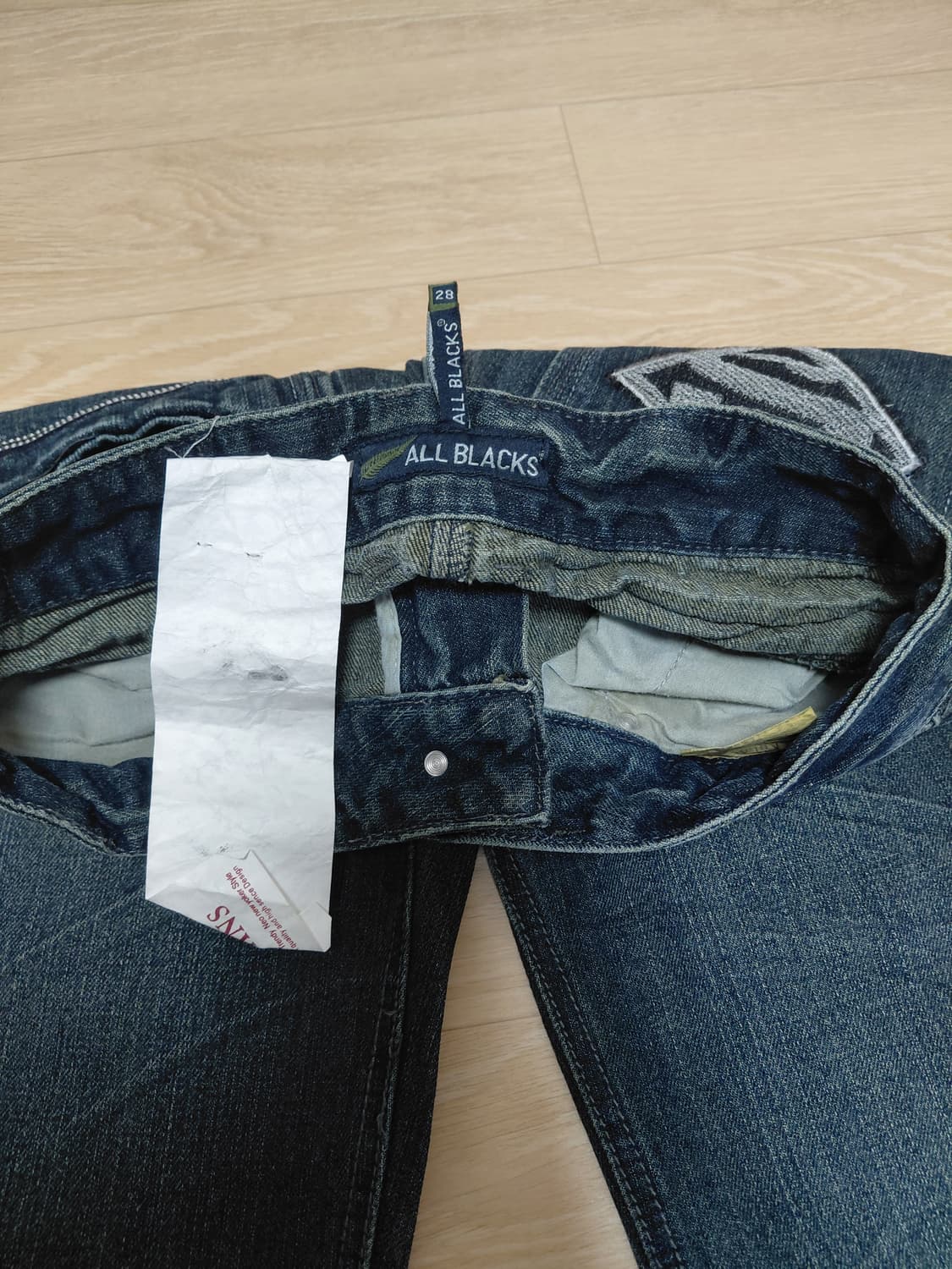 새상품) ALL BLACKS 빈티지 워싱 스트레이트진 상품이미지5