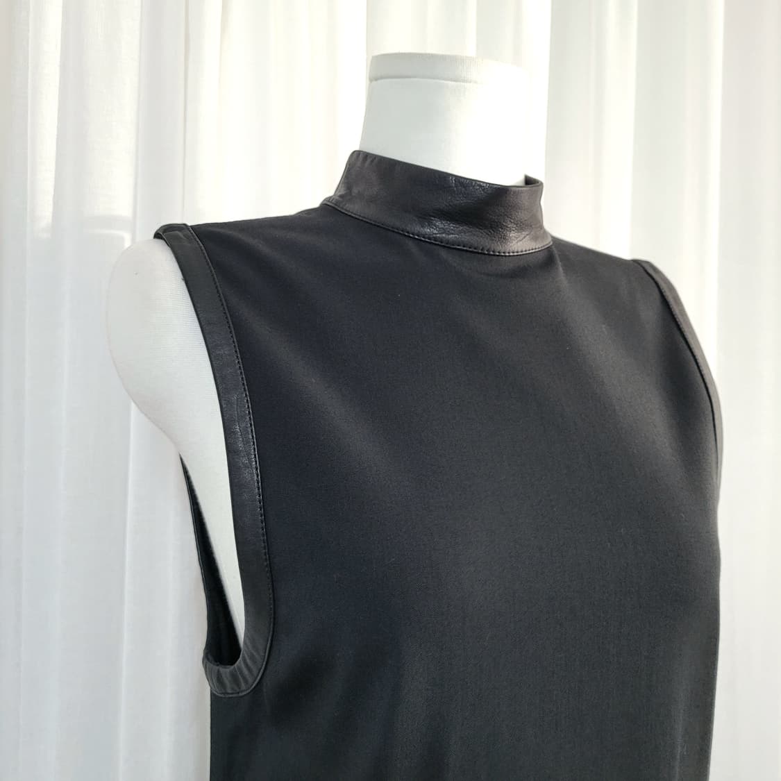 알렉산더왕 원피스 울38% 소가죽트리밍 (55) 상태최상/2회착/드라이완 상품이미지4