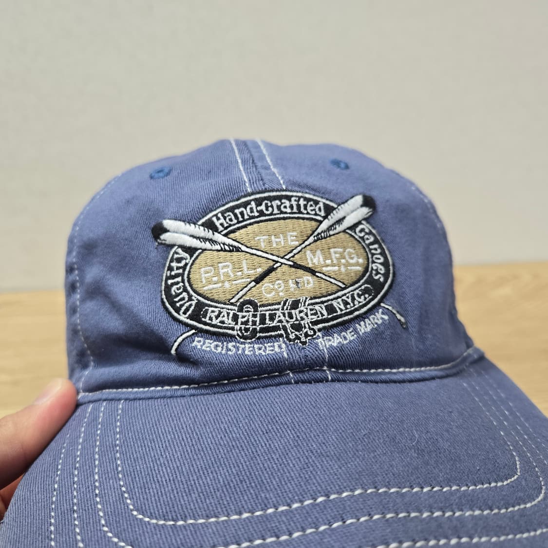 L/XL 폴로랄프로렌 90s 핸드 크레프트 카누 자수 볼캡  상품이미지6