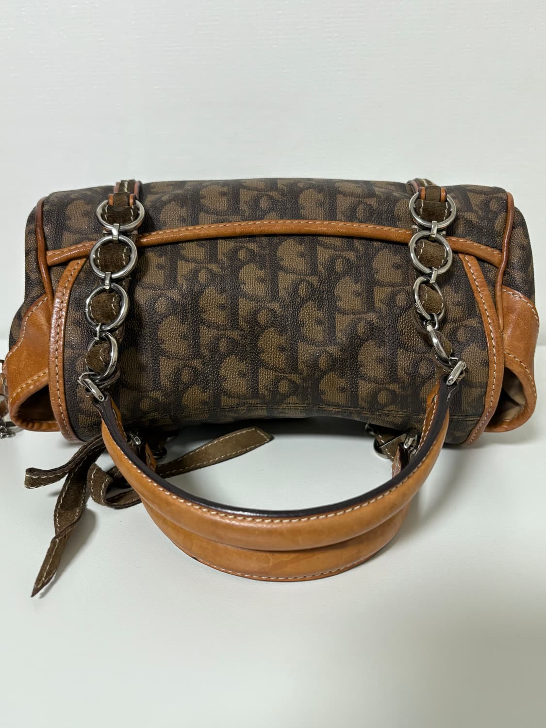 디올 로맨틱 하트 브라운 토트백 상품이미지6