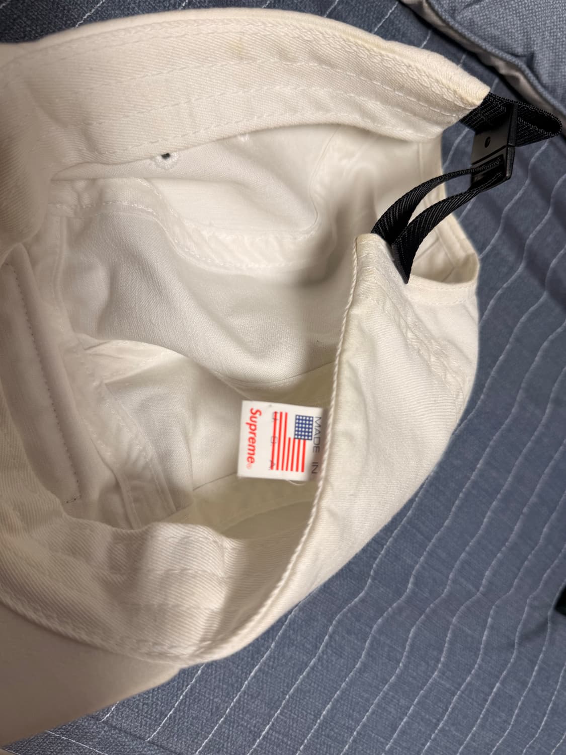 슈프림 캠프캡 화이트 상품이미지3