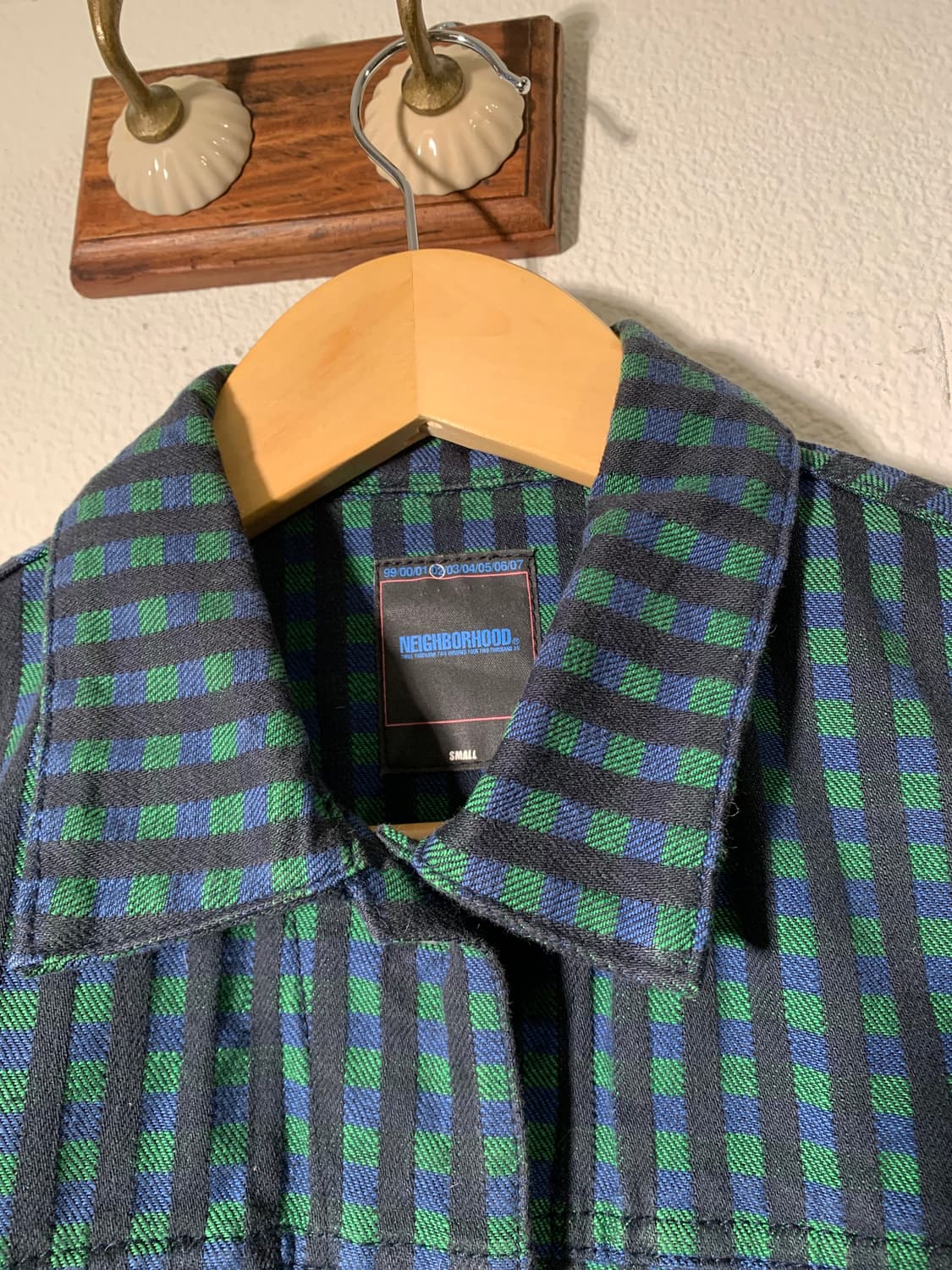 네이버후드 2002년도 체크패턴 자켓 상품이미지3