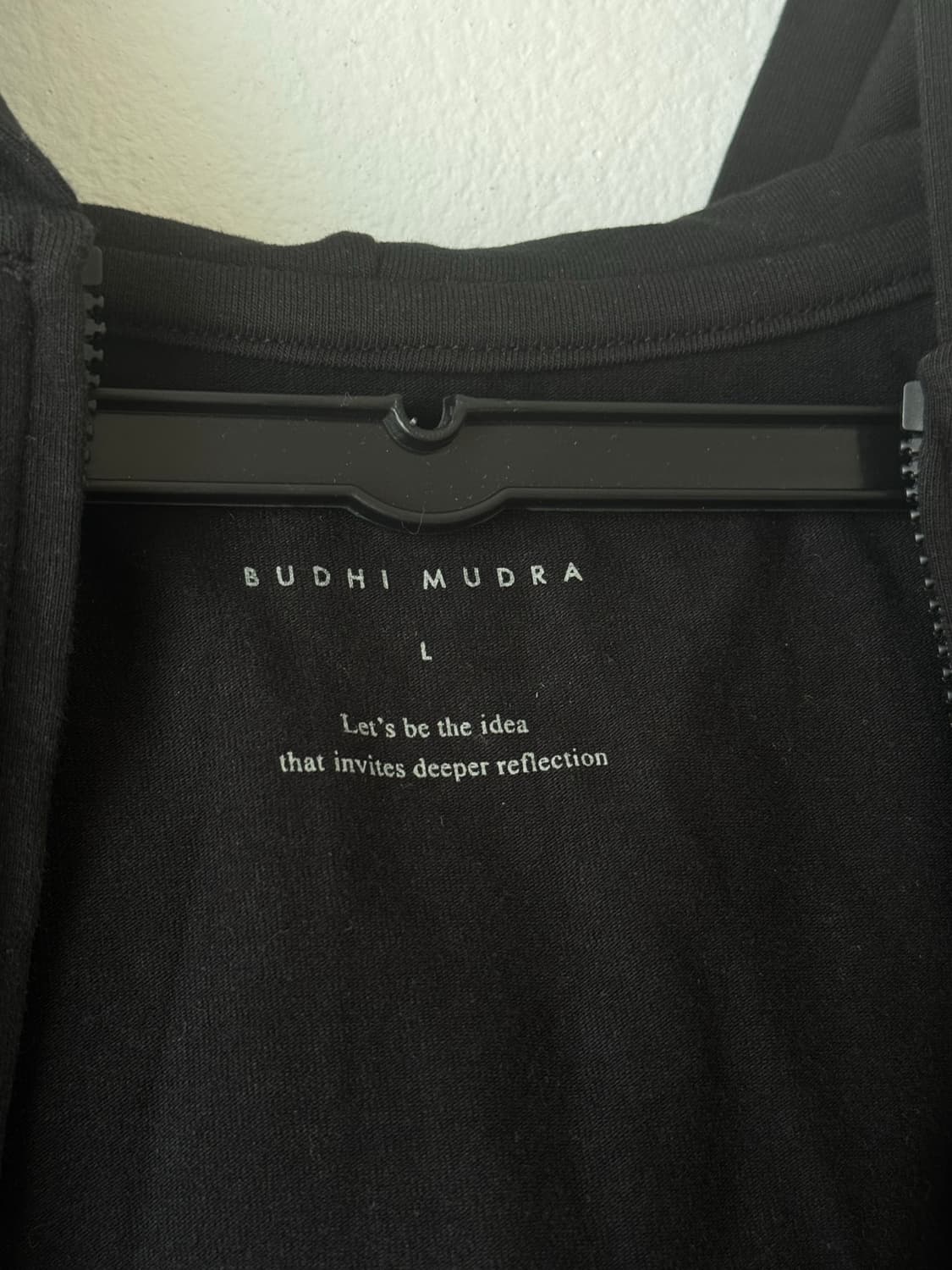 부디무드라 포춘집업 블랙 L (내부택있음) 상품이미지5