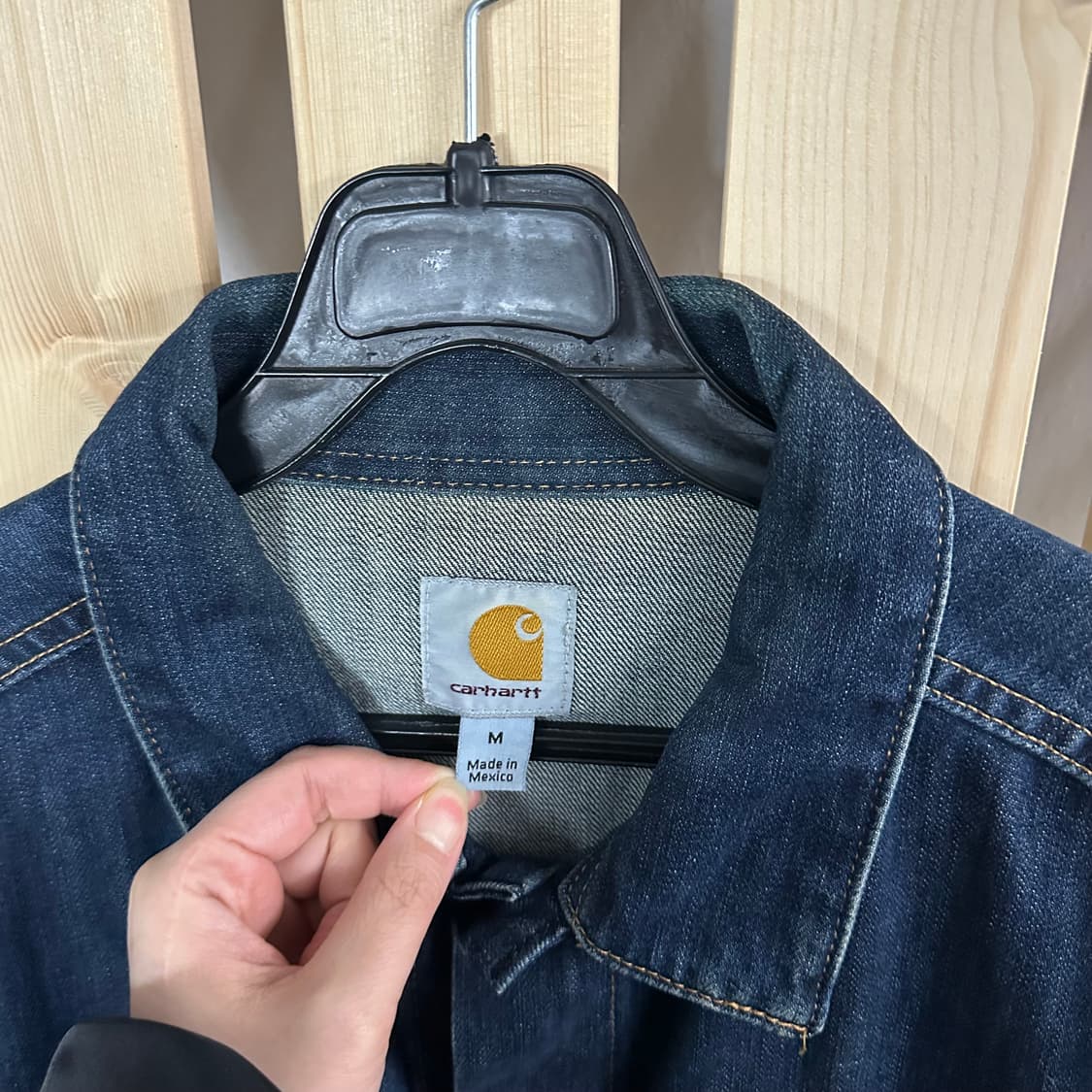 (M) 칼하트 J291 데님 트러커 자켓 상품이미지4