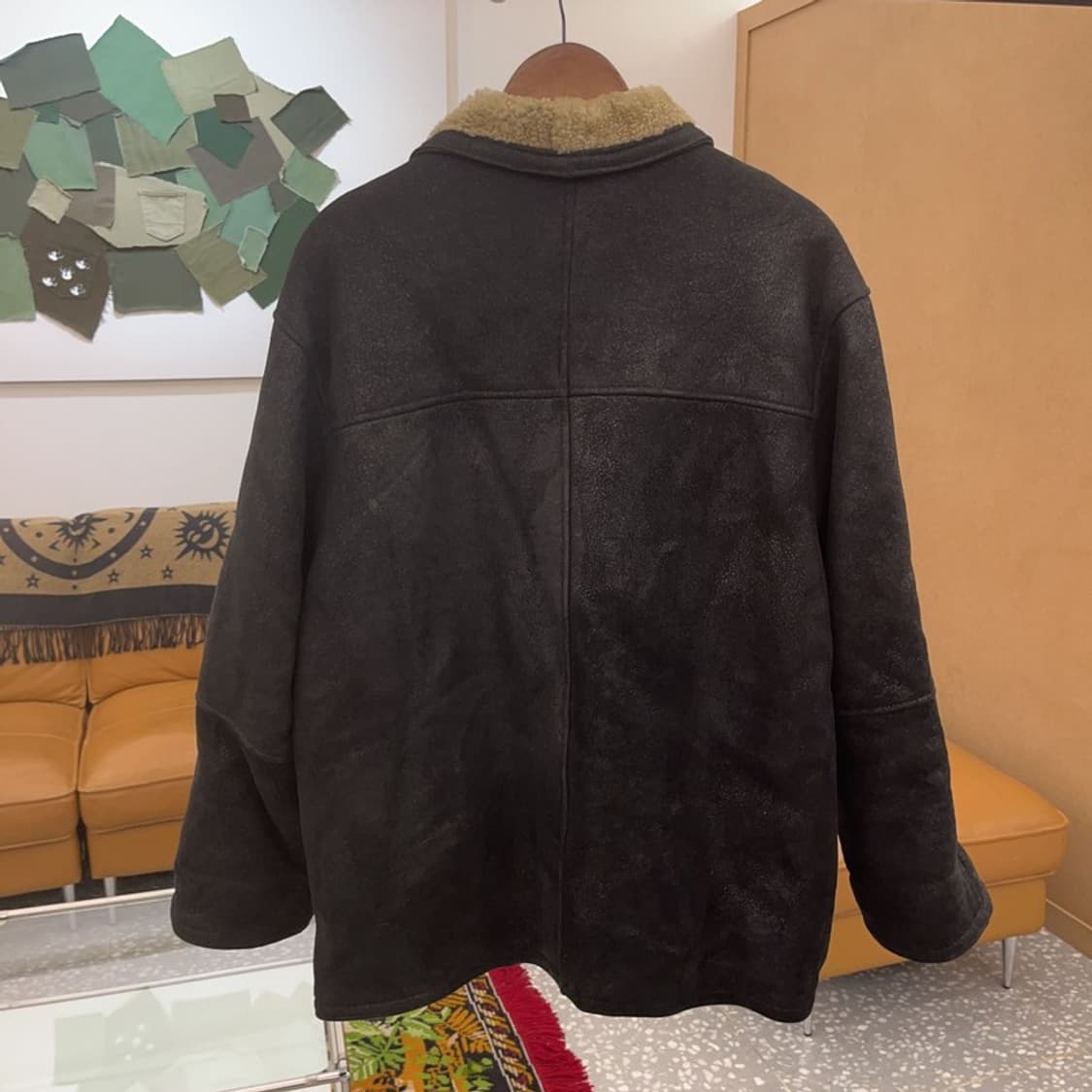 랭글러 빈티지 오버핏 양가죽 무스탕 자켓 105 C06313 상품이미지2