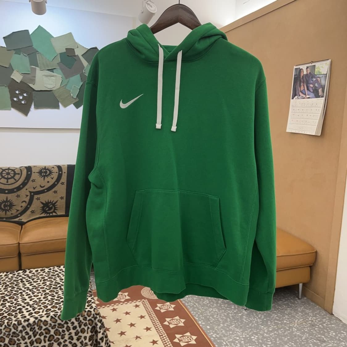 나이키 올드스쿨 Y2K 레트로그린 약기모 후드티 L C08960 상품이미지3