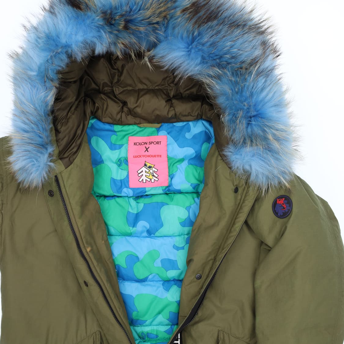 95 코오롱스포츠x럭키슈에뜨 패딩 점퍼 N7278 상품이미지4