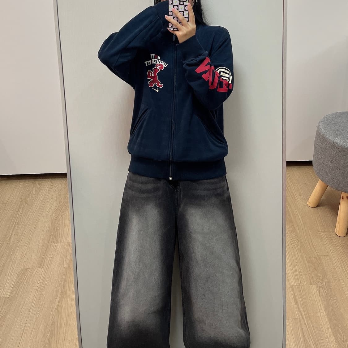 나이키 BVTN 유니버시티 오레곤 네이비 트랙탑 져지 상품이미지2