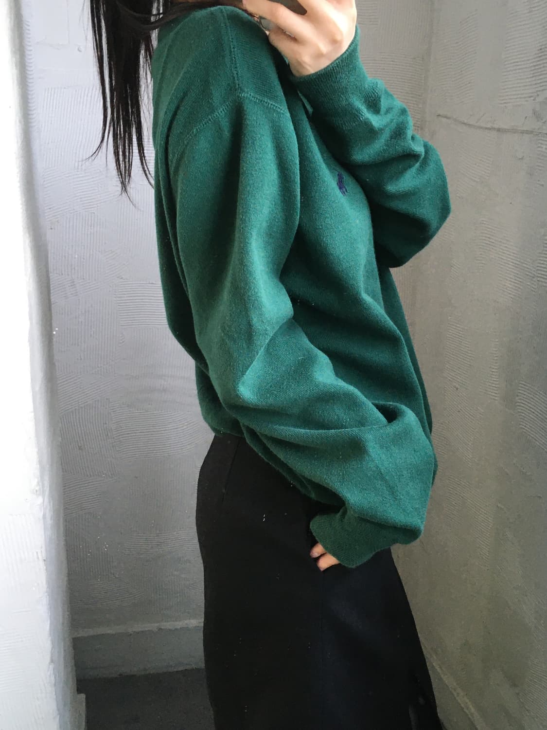 Polo 폴로 랄프로렌 딥그린 컬러 코튼 맨투맨 상품이미지2