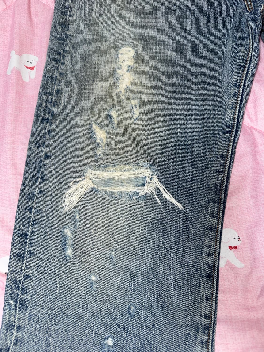 리바이스 501 디스트로이드 데님 팬츠 상품이미지3