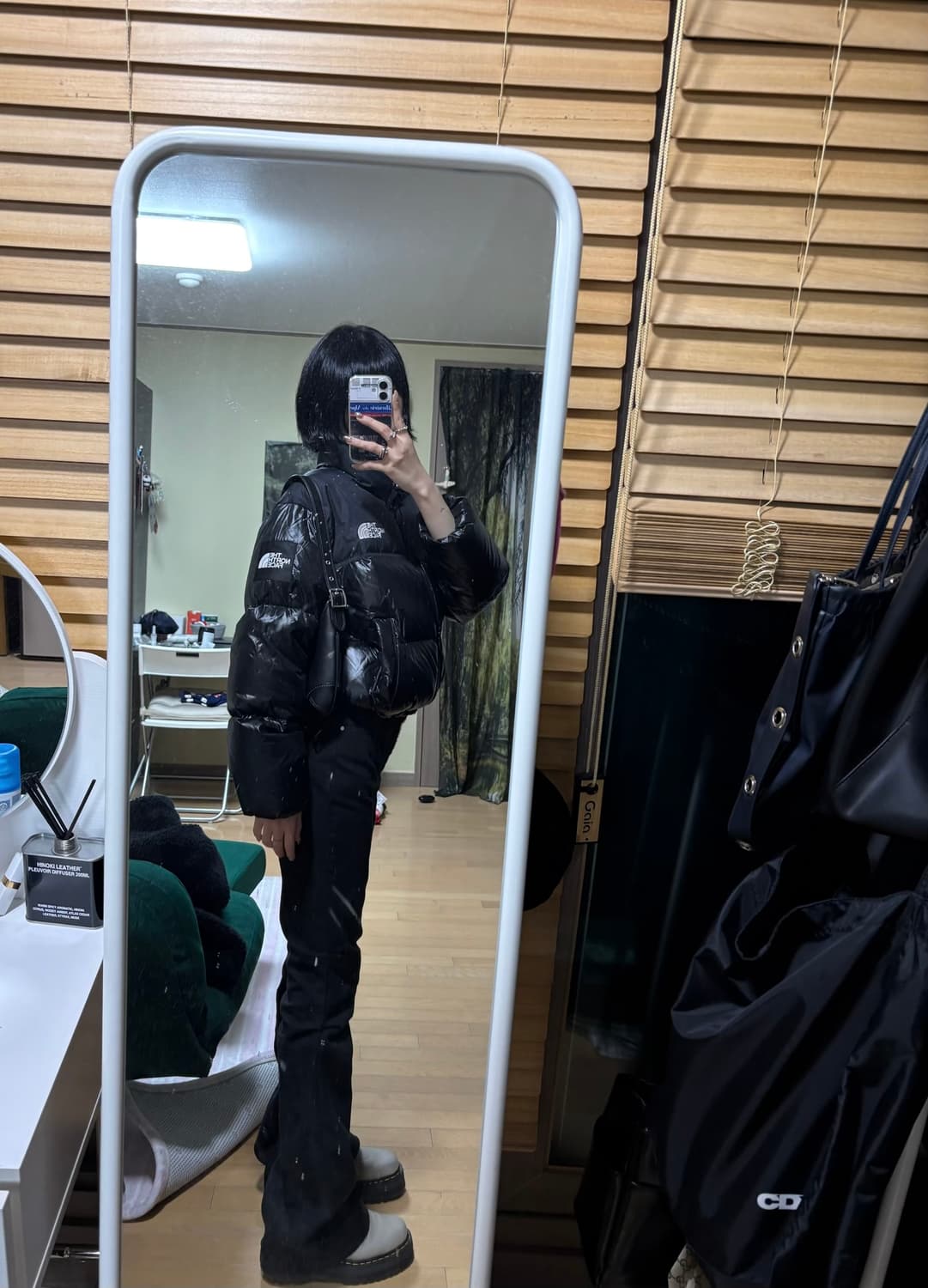 노스페이스 화이트 라벨 노벨티 눕시 다운 자켓 SP 리얼 블랙 상품이미지3