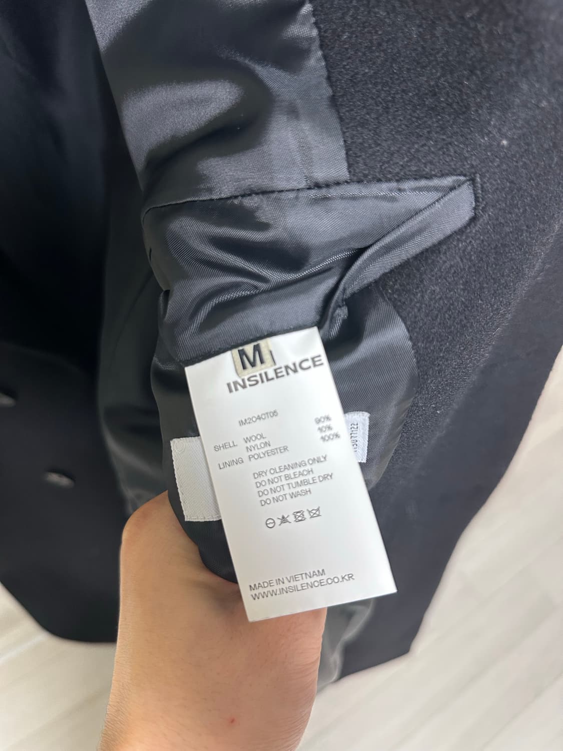 인사일런스_뉴펠트 오버사이즈 코트 (M) 상품이미지6