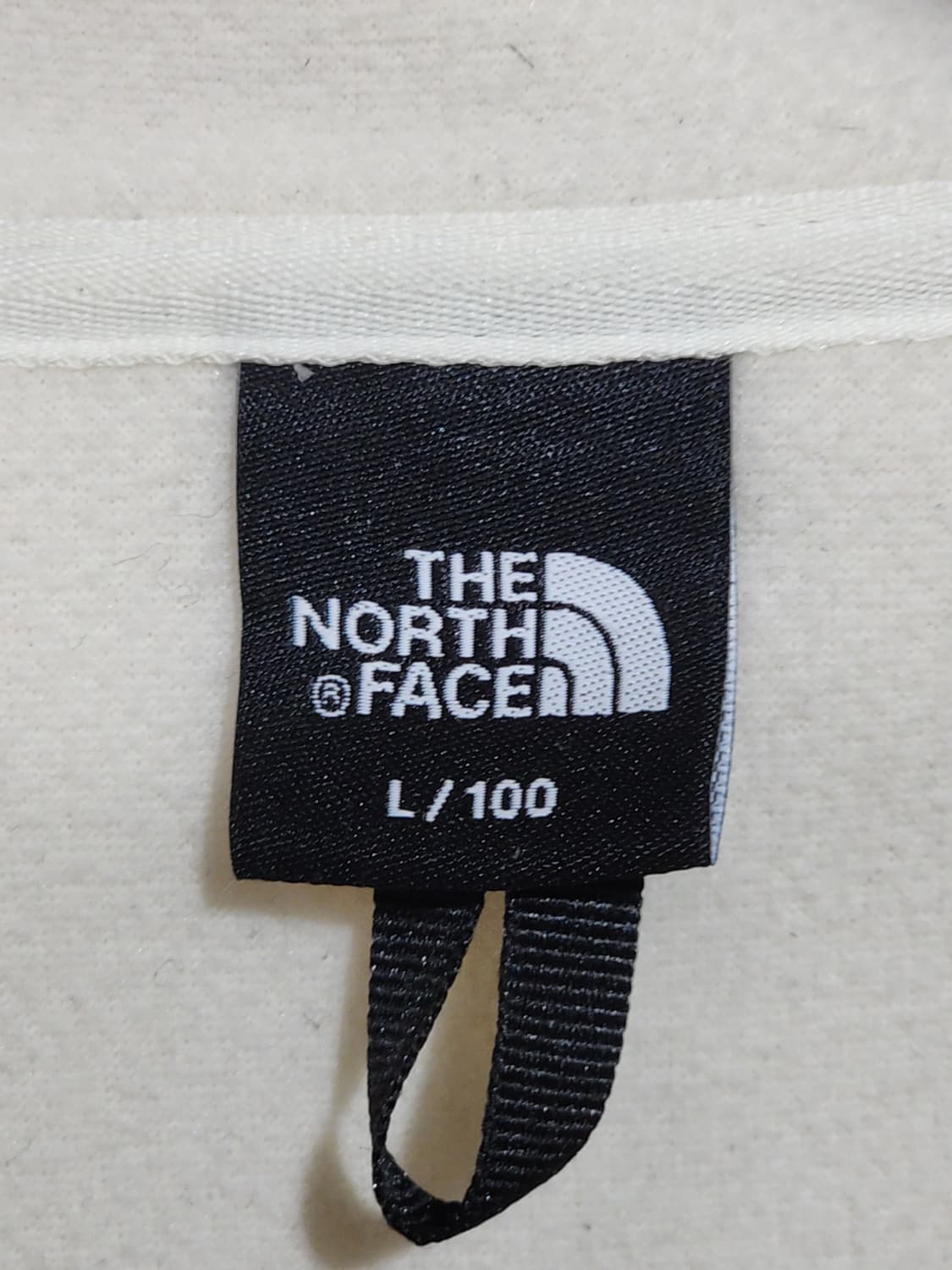 (L) 노스페이스 후리스 점퍼 화이트 뽀글이 플리스 후드자켓  상품이미지3