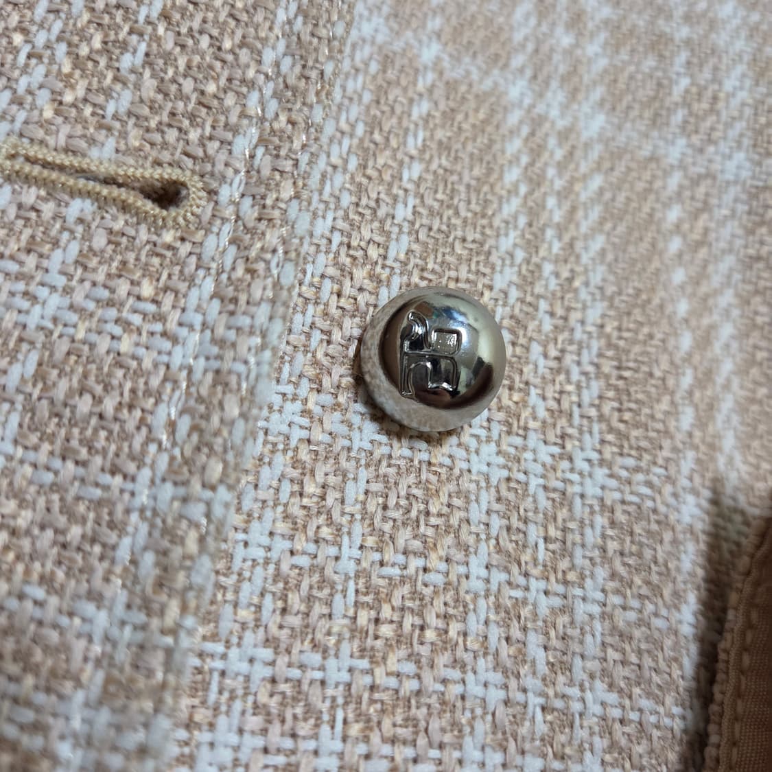 꾸레쥬 살몬 트위드 자켓 상품이미지3