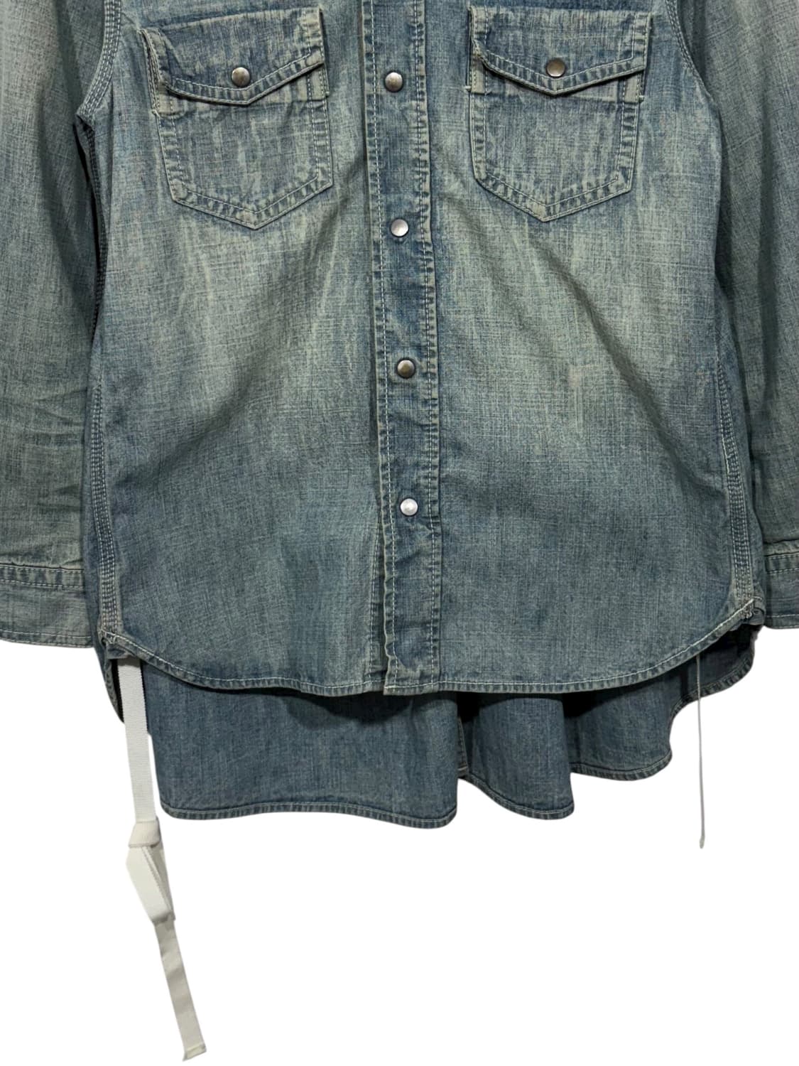 SACAI LUCK denim hybrid shirt  상품이미지4