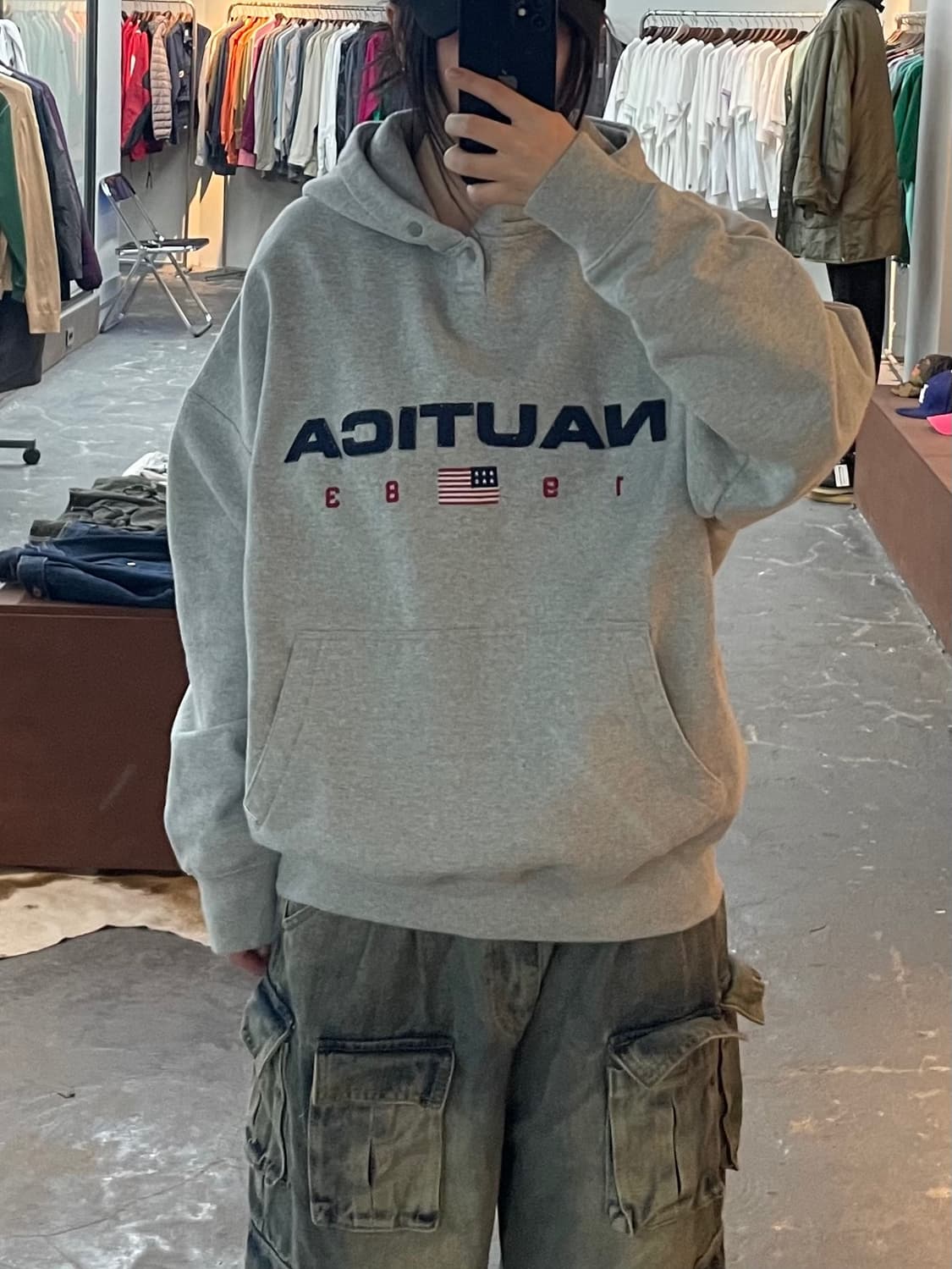 노티카 83플래그 폴라 후드티 H2093 상품이미지1