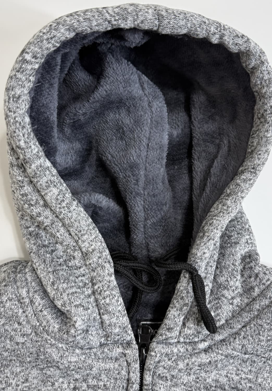 기모  안감 퍼 후드 집업 자켓 상품이미지2