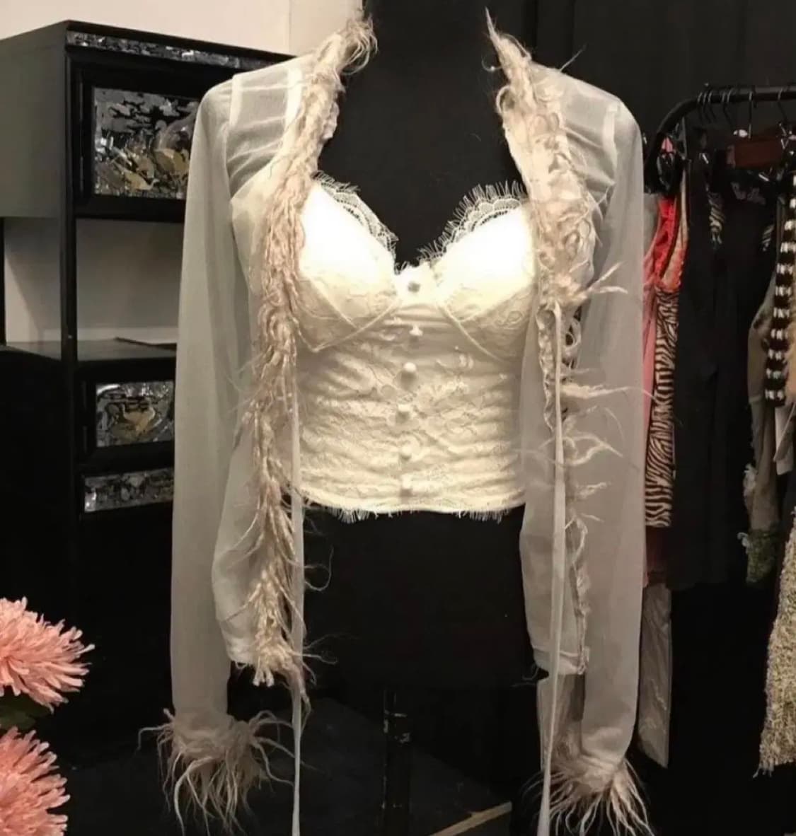 와이즈걸 파우닝 페어리그런지 시스루 가디건 판매 상품이미지1