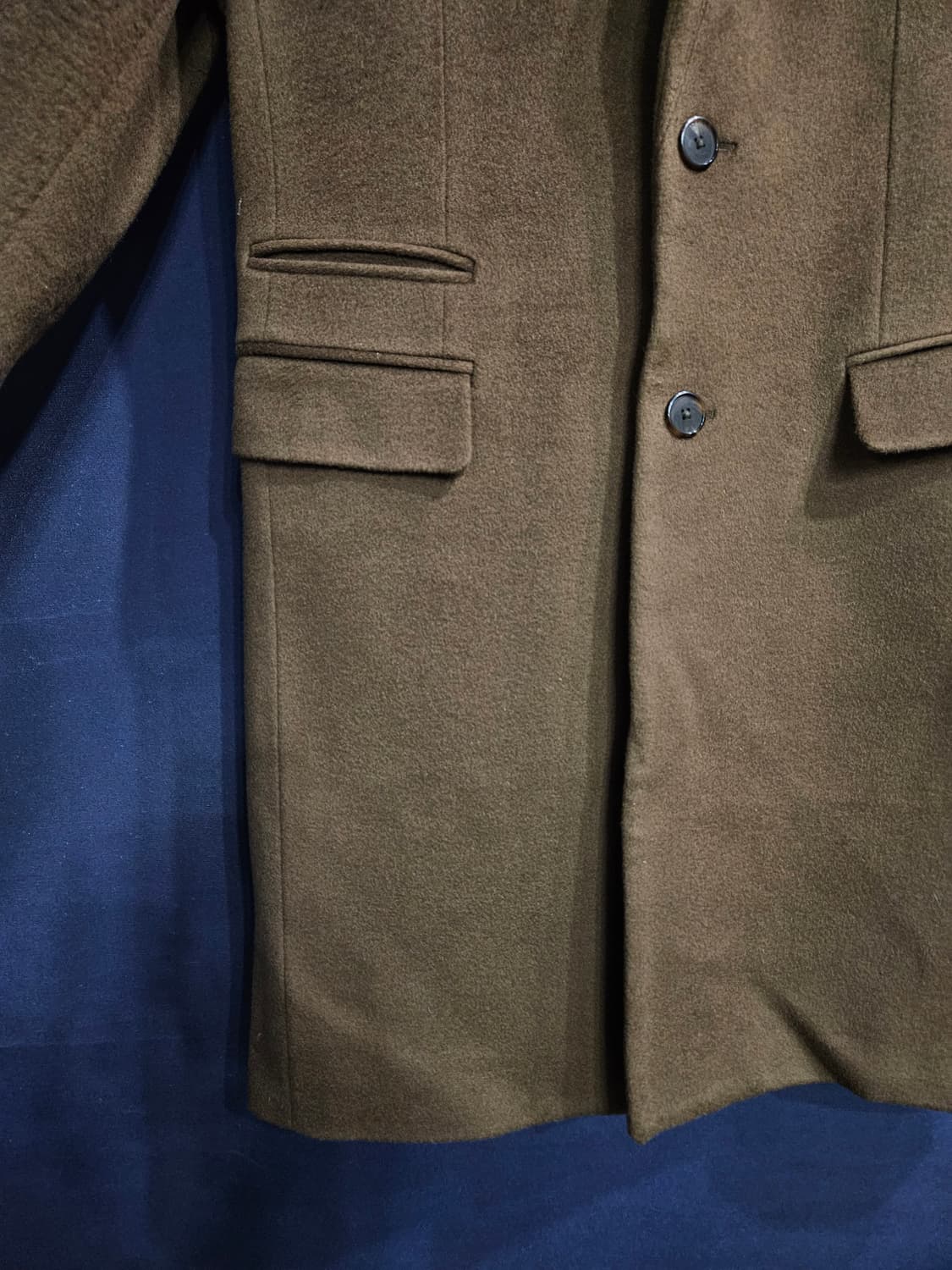 타임옴므 브라운 남성 슬림핏 95 하프코트  상품이미지6