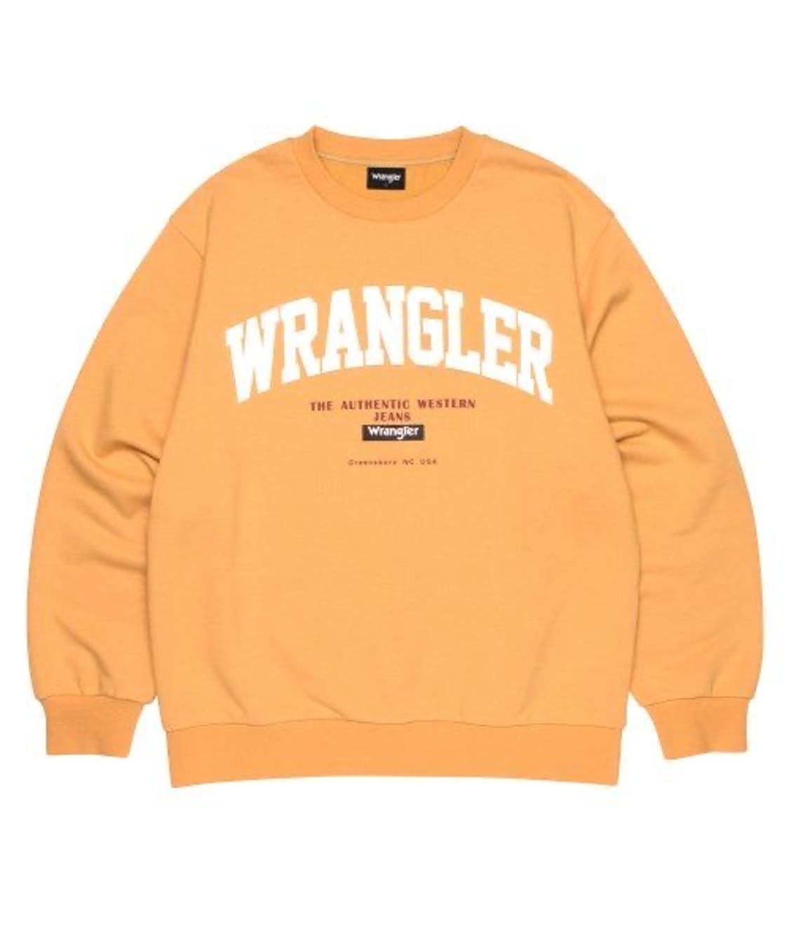 랭글러 아치 로고 스웻셔츠 옐로우 L사이즈 상품이미지1