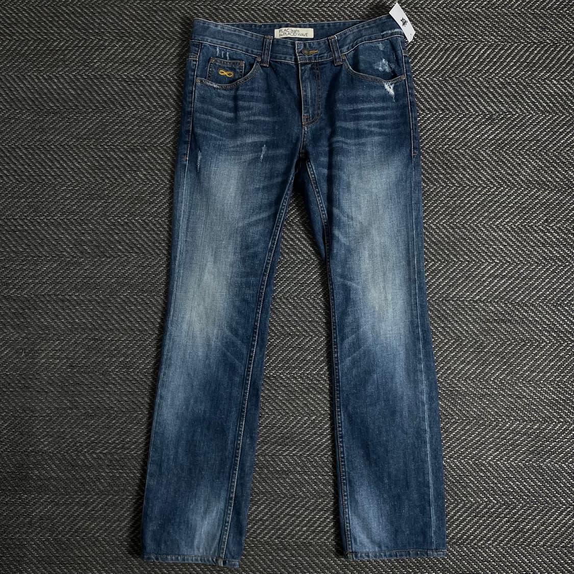 플랙 워싱 데님 스트레이트 팬츠y 3393 상품이미지2