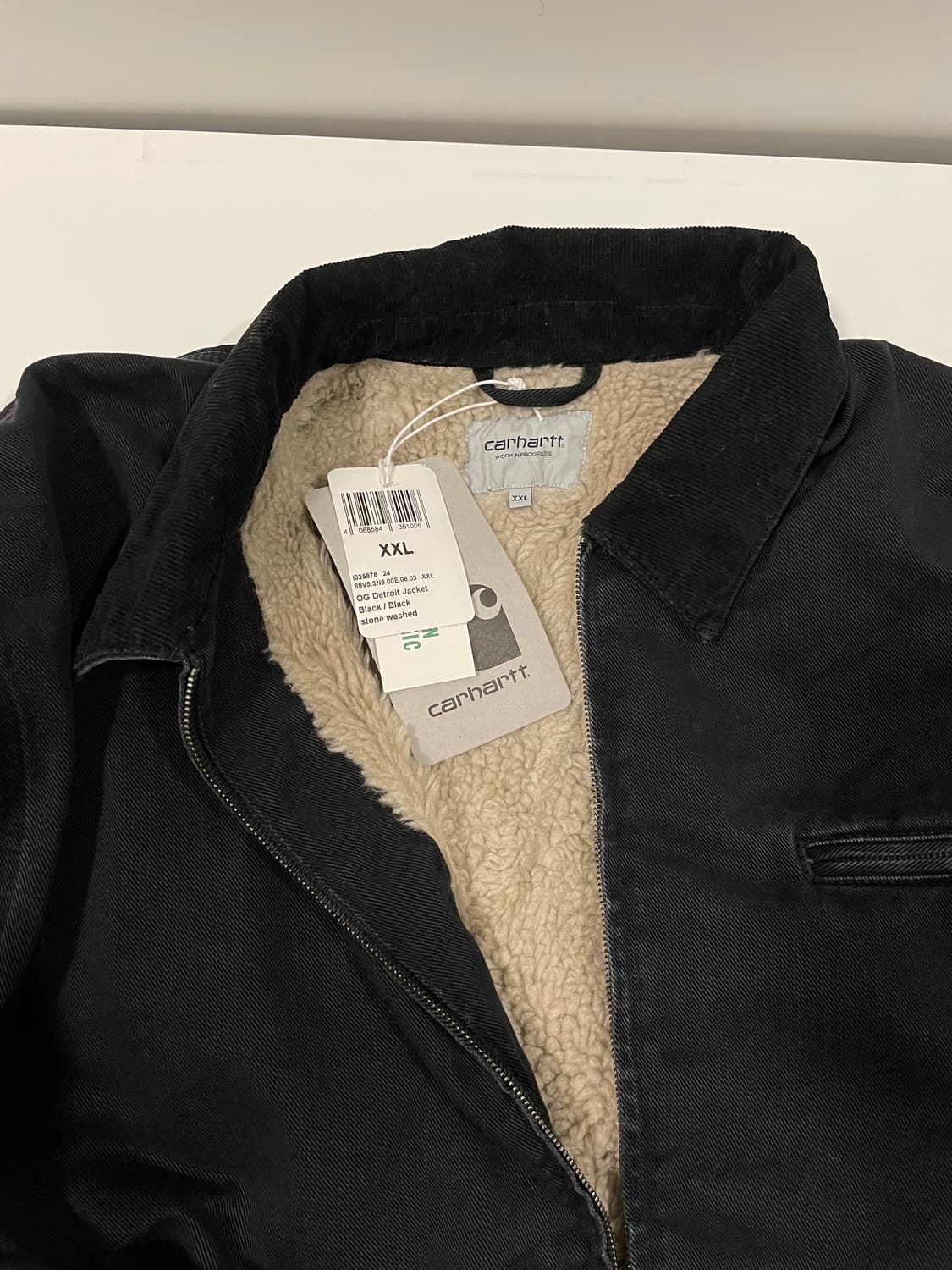 [XXL] 칼하트 디트로이트 OG 자켓 스톤 워시드 블랙 새상품 상품이미지3