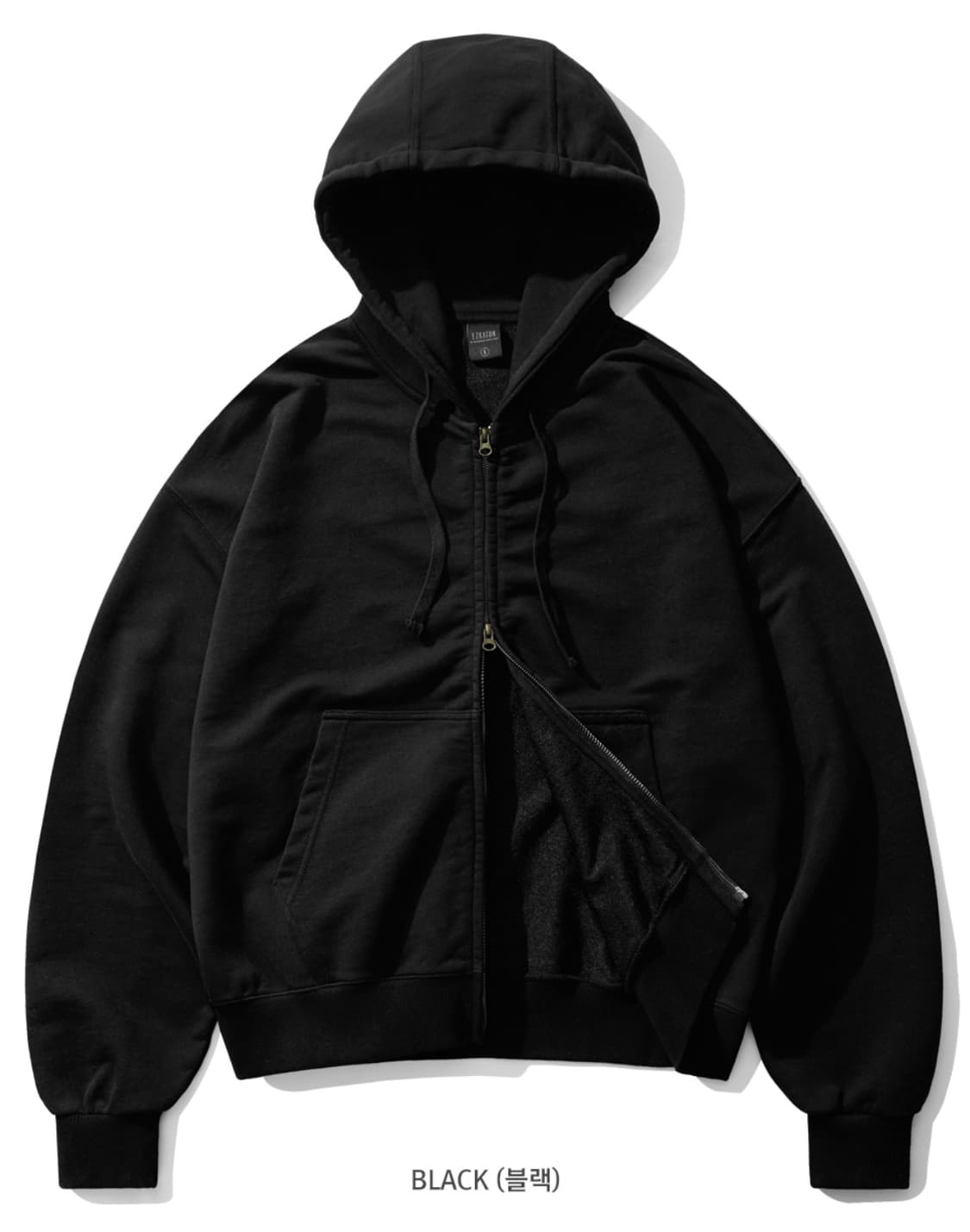 에즈카톤 크롭 피그먼트 후드집업 XL 상품이미지5