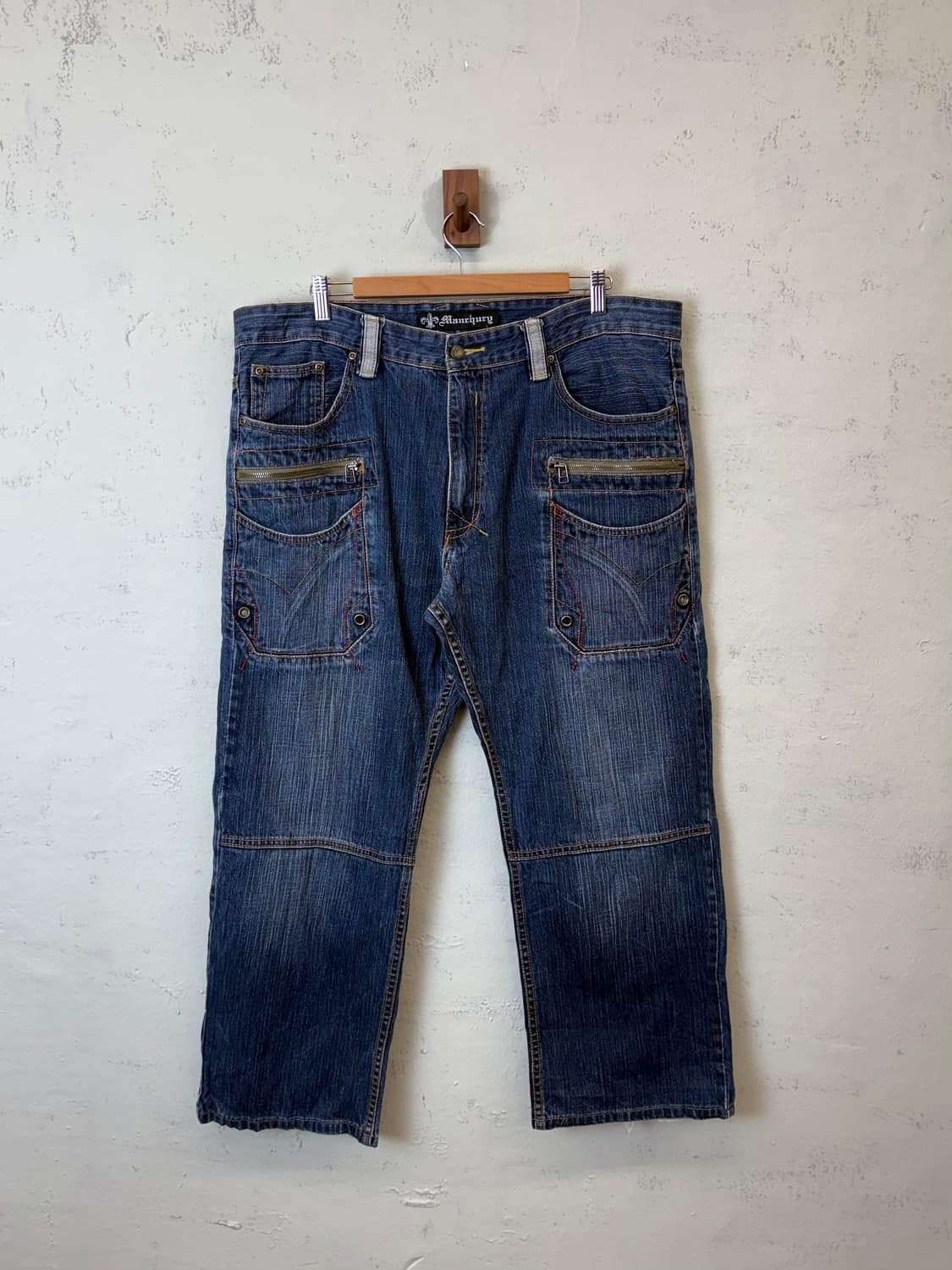 JPN 빈티지 워싱 포켓 데님 진 상품이미지1