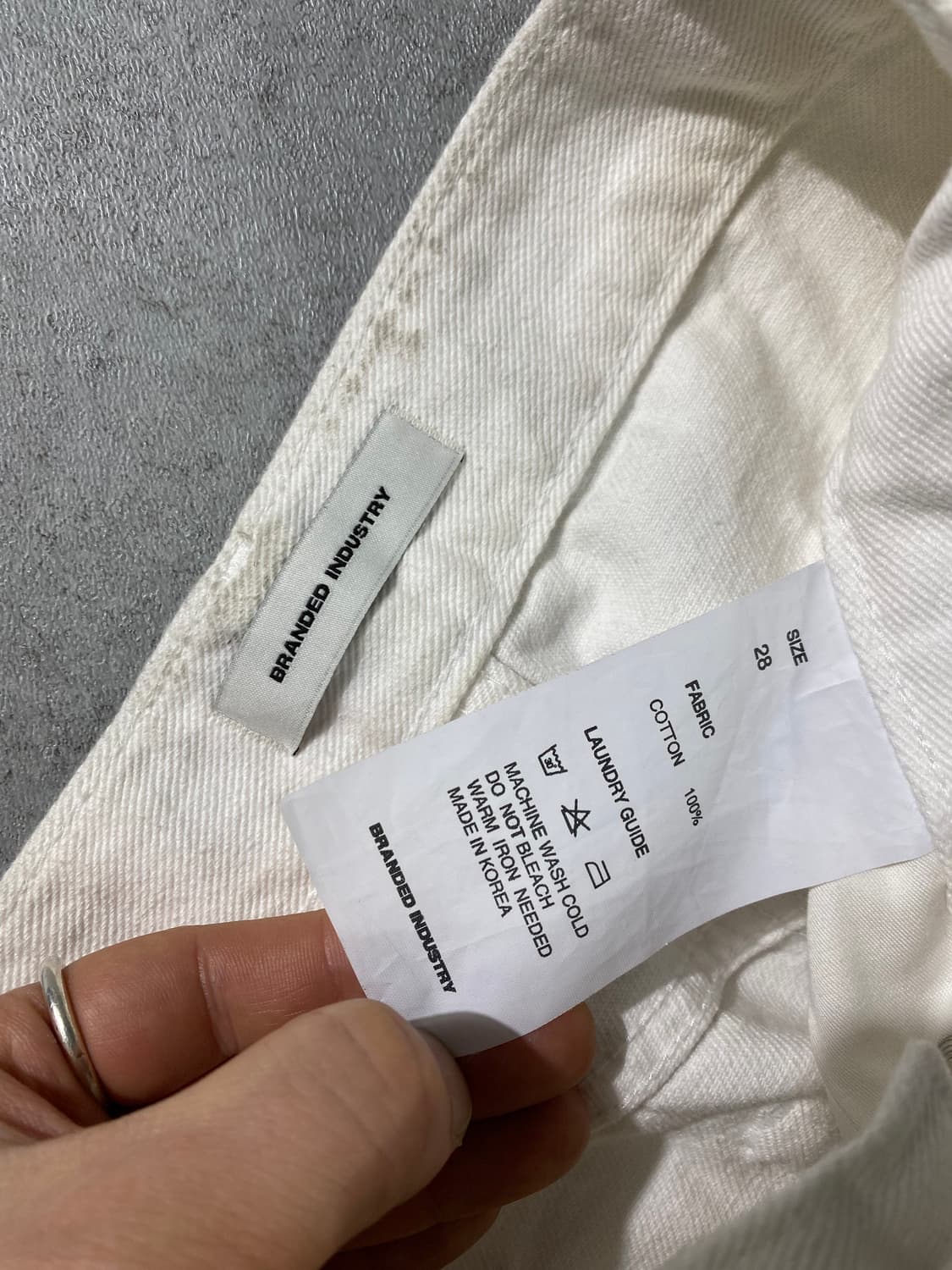 [28] Branded 브랜디드 인더스트리 더티워시드 와이드 데님팬츠 상품이미지8