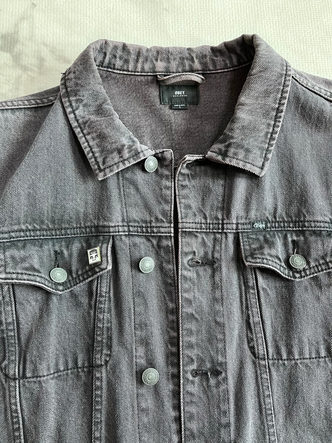 오베이 데님 자켓 L사이즈 상품이미지3