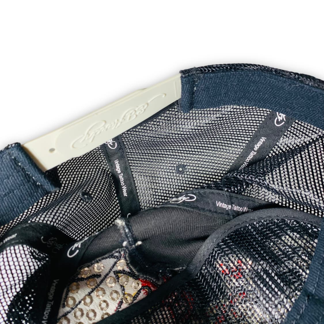 에드하디 올드스쿨 데빌 타투 자수 메쉬캡 상품이미지5