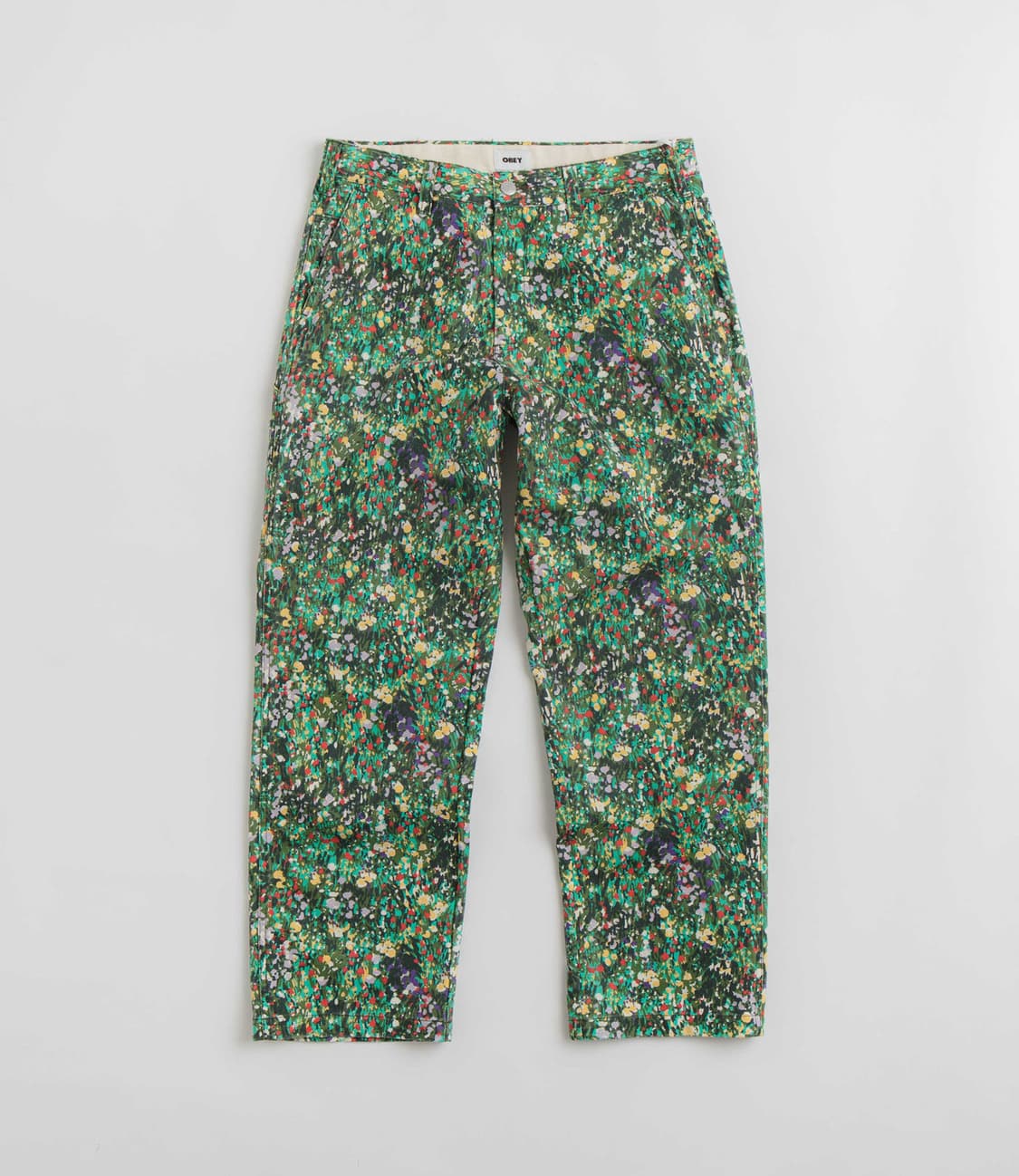 오베이 플라워 패턴 카펜터 팬츠 상품이미지1