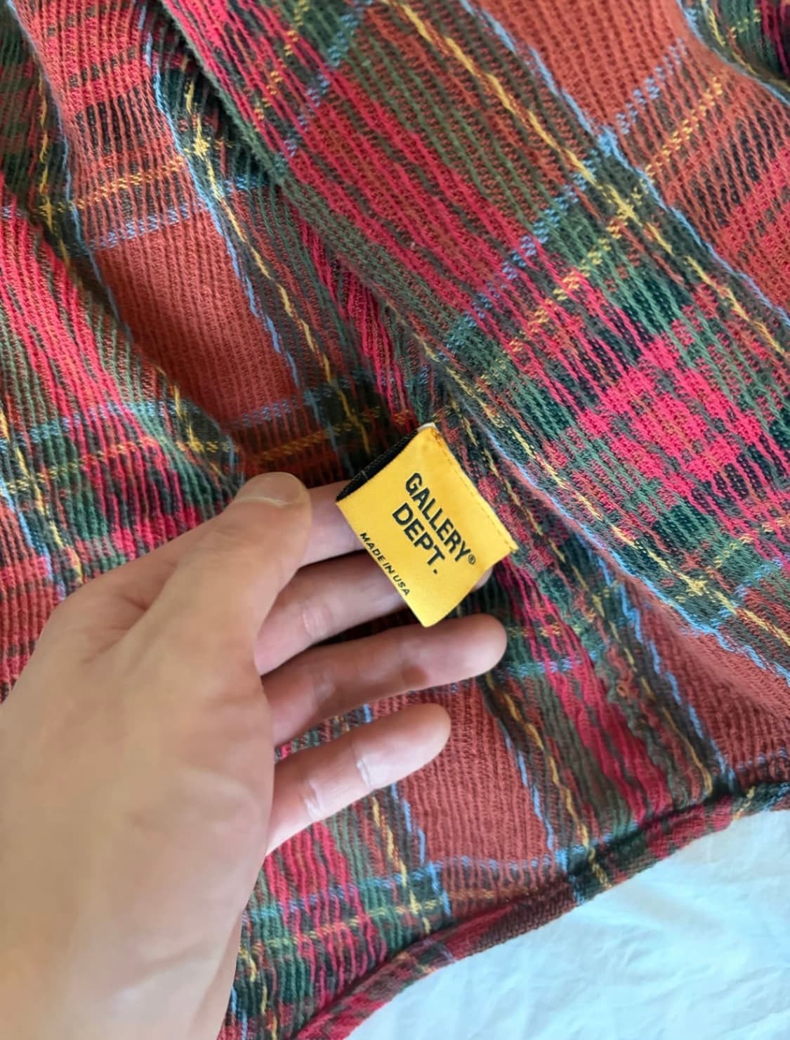 갤러리 디파트먼트 말리 플란넬 셔츠 레드 L 상품이미지5