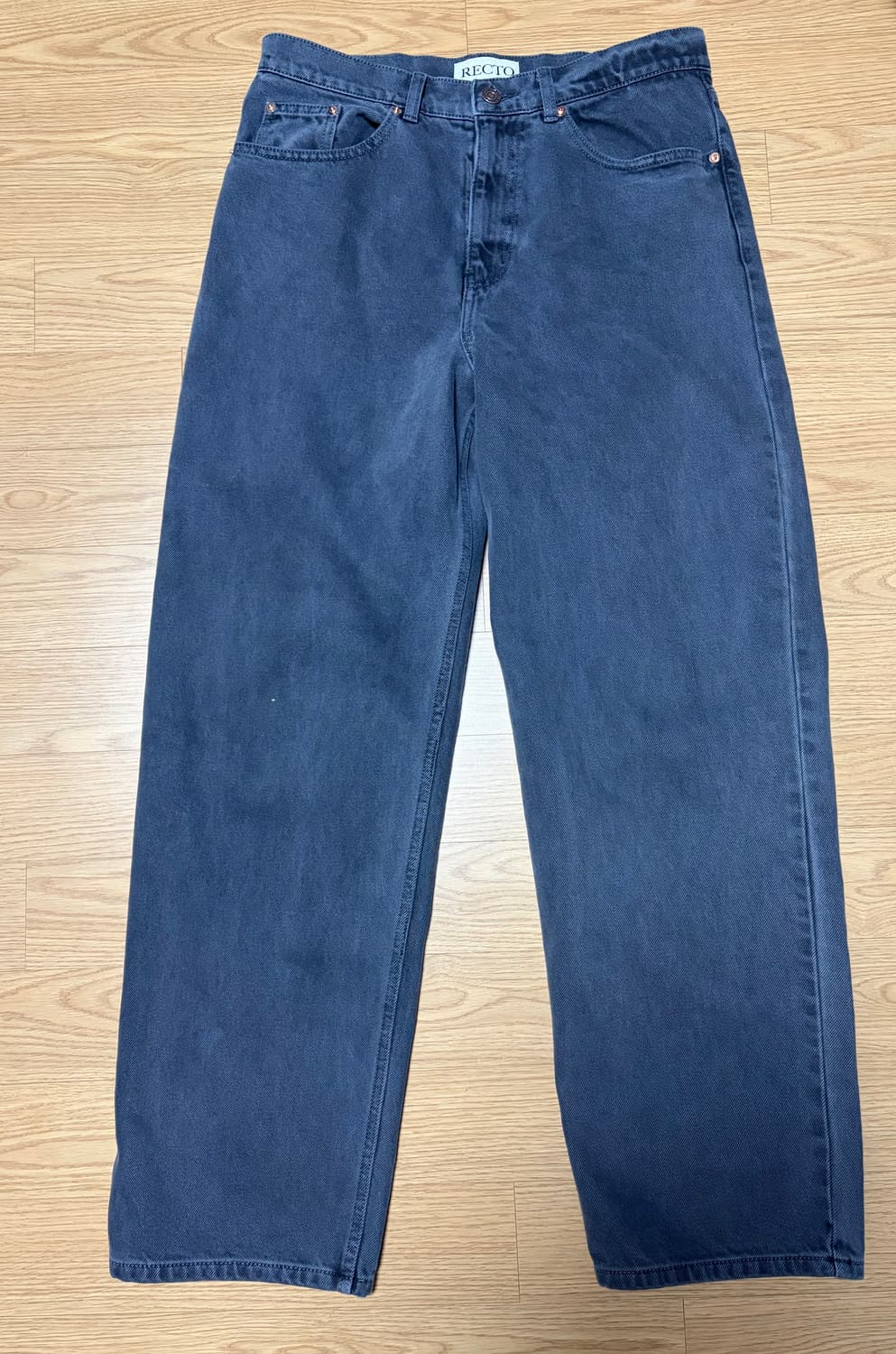 렉토 26s/s 데님 트러커 자켓 다크 그레이 셋업 상품이미지7